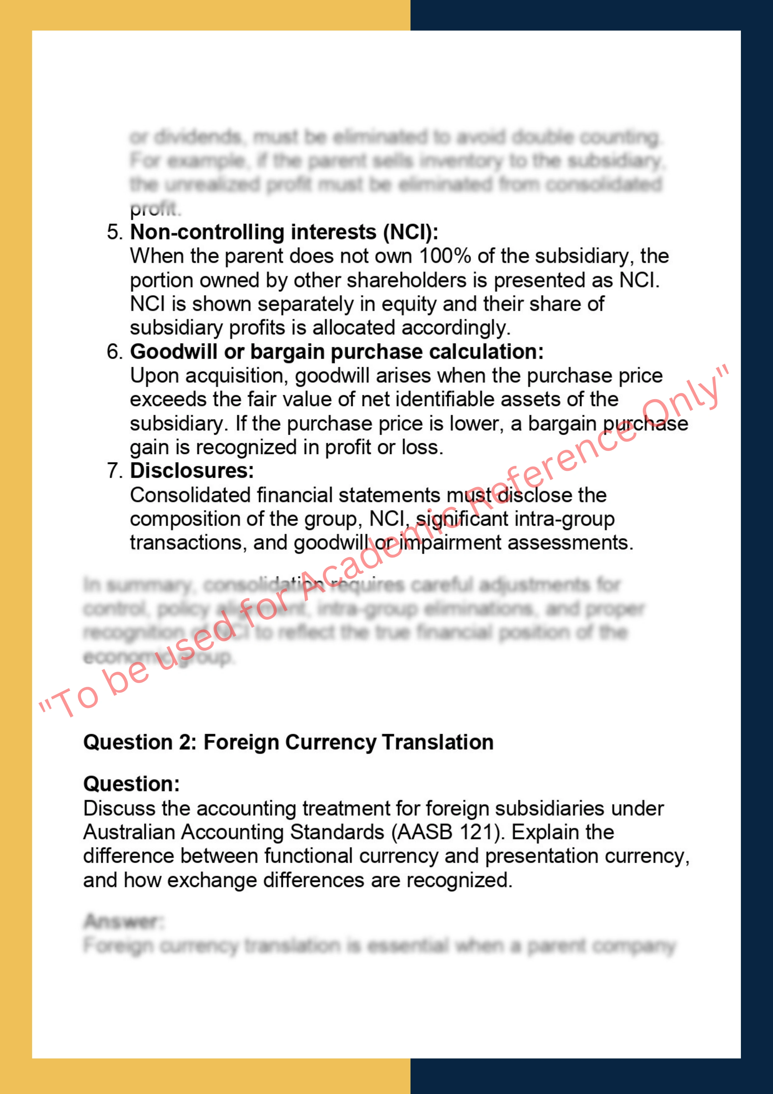 ACCT5521 - Advanced Corporate Financial  Accounting 1