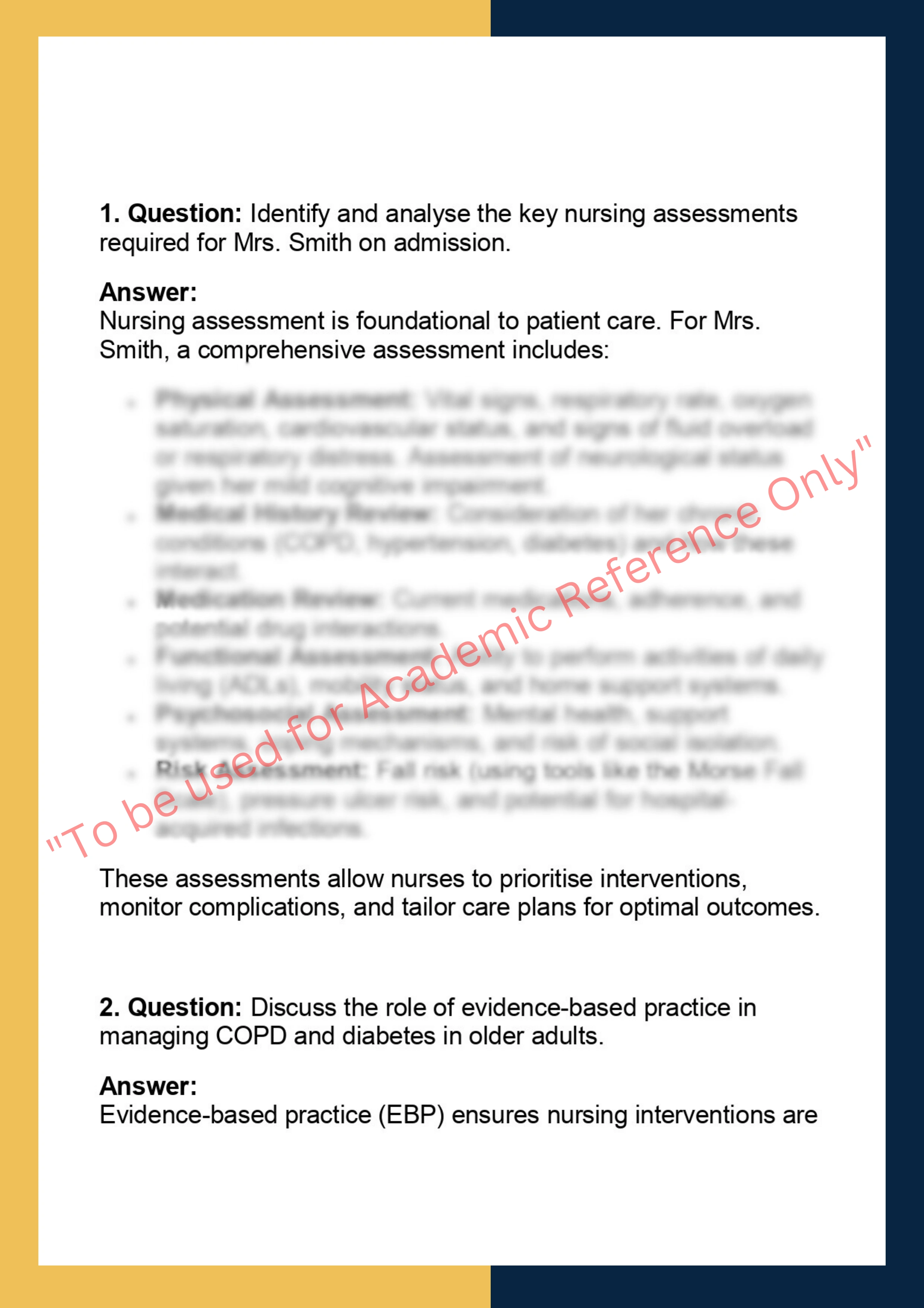 INFO90002  – Foundations of Nursing  Practice 1