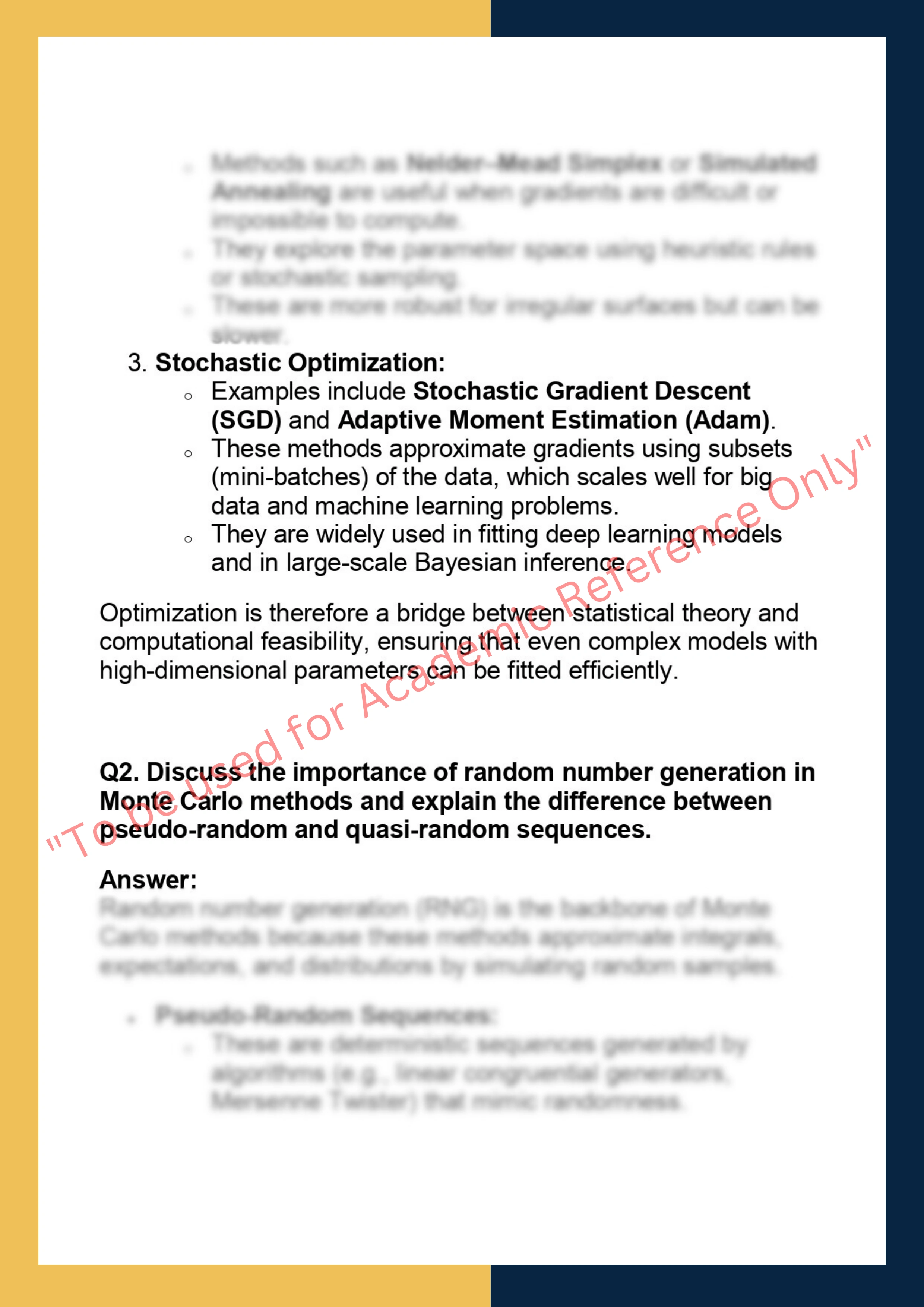 STA 552 – Advanced Statistical Computing 1