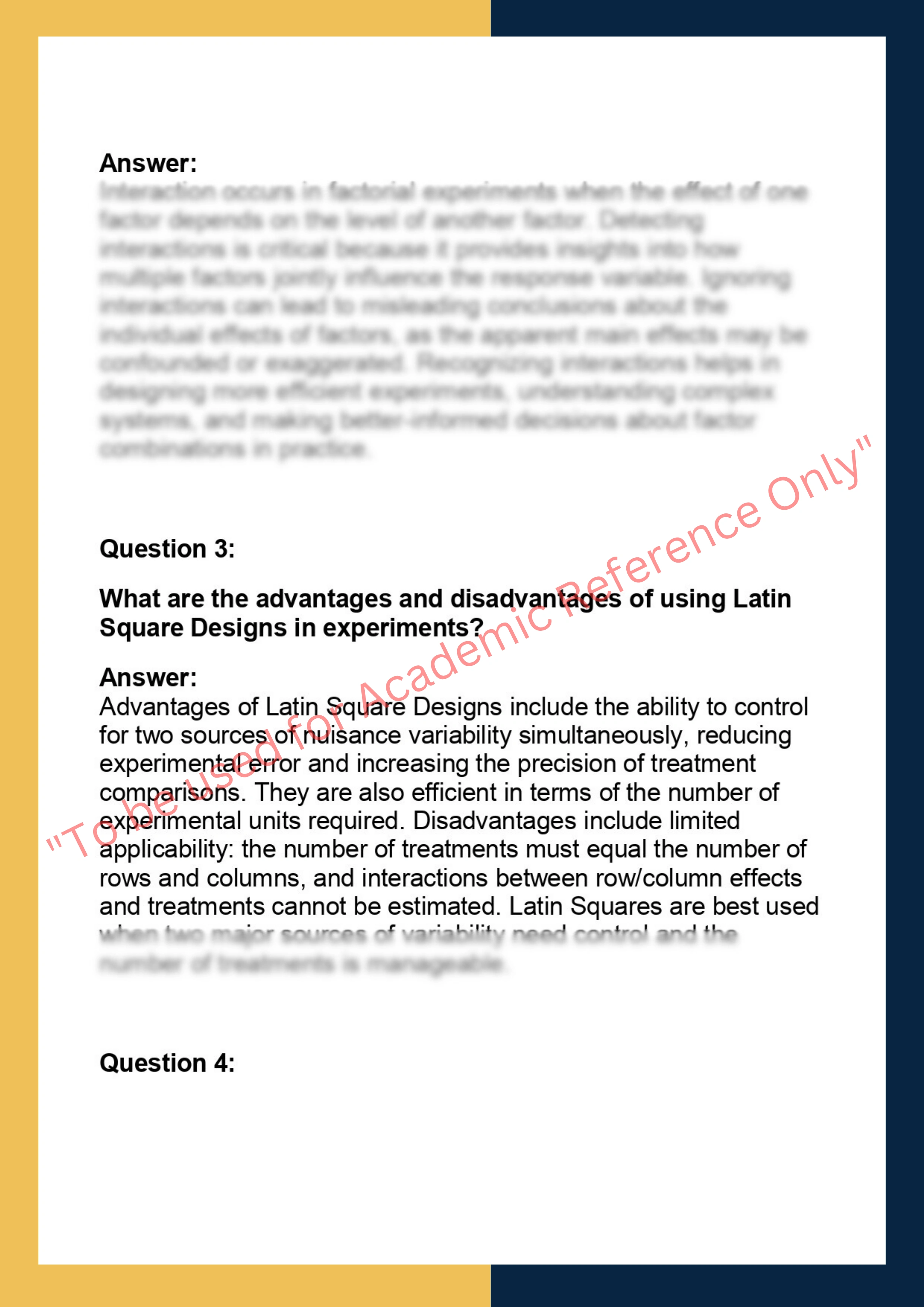 STAT 560 – Experimental Design & Analysis 1
