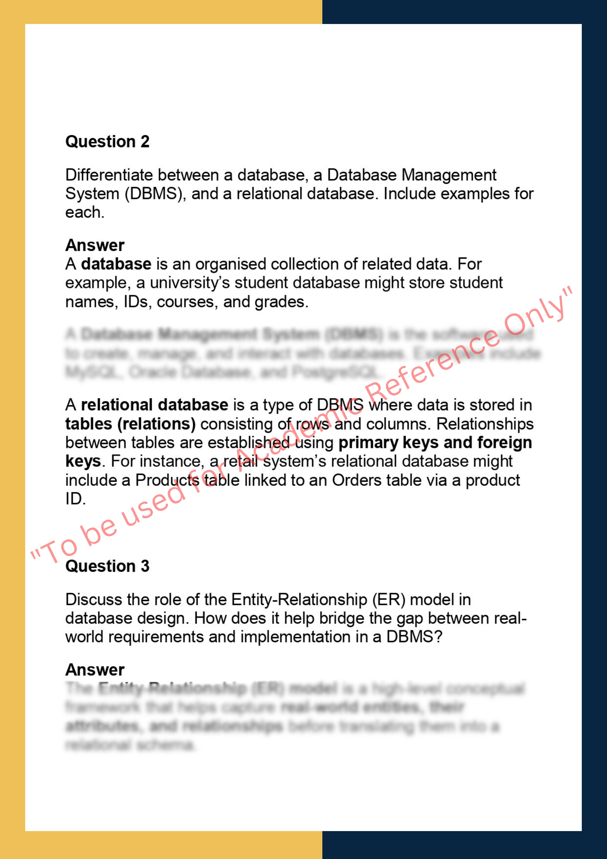 COSC2408 – Introduction to Databases 1