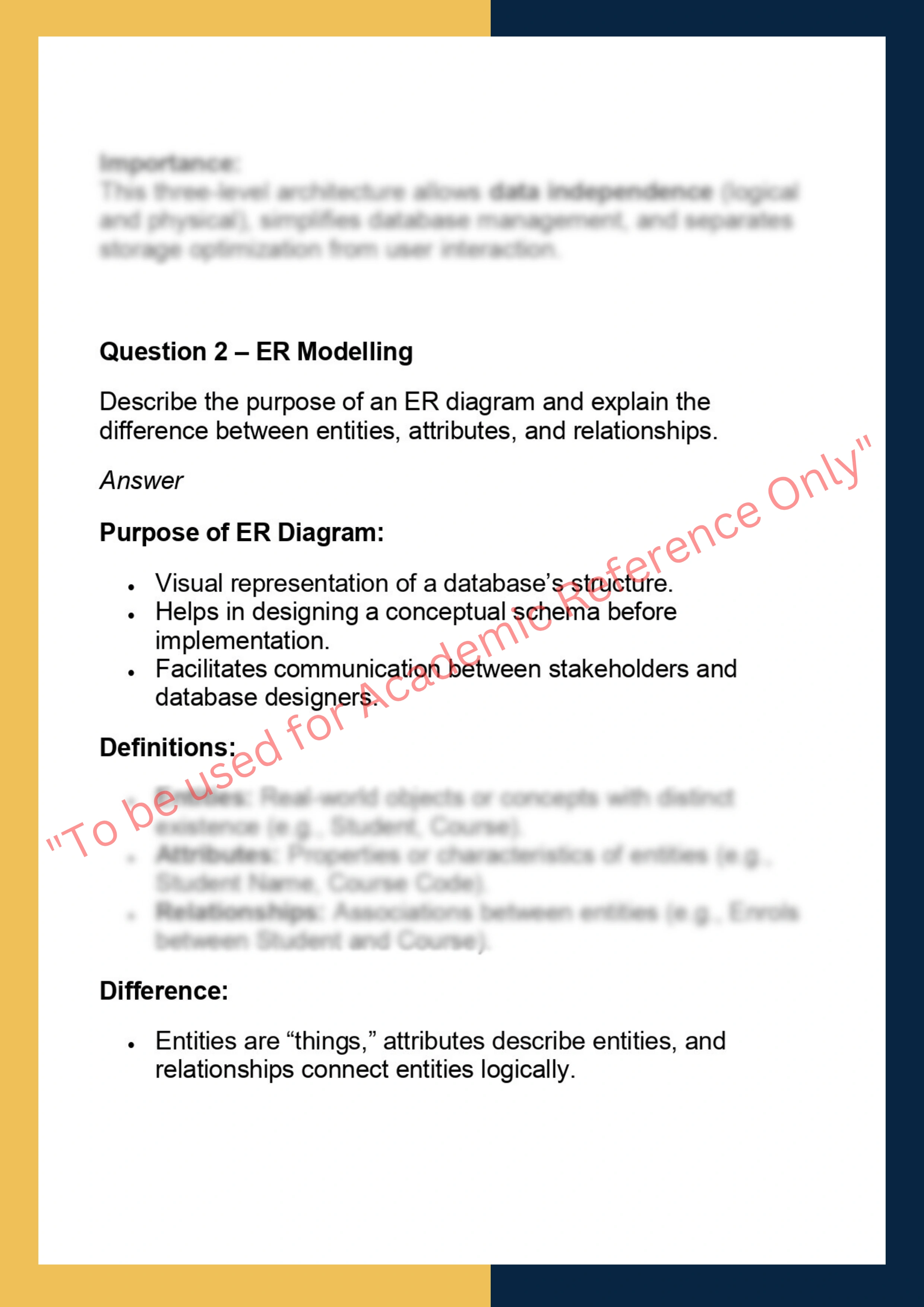 COMP9311  – Database Systems 1