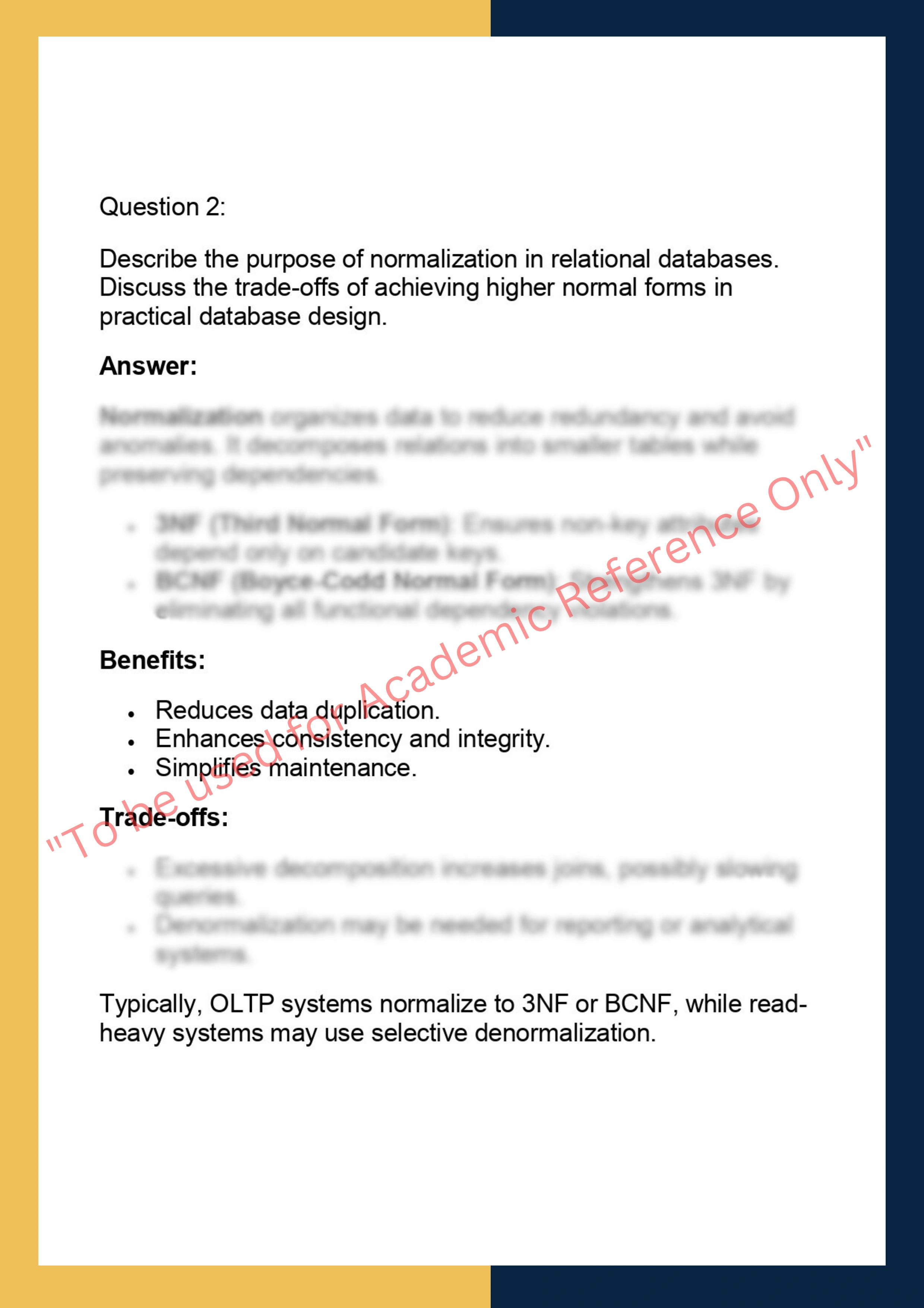 INFS2200 – Relational Database Systems 1