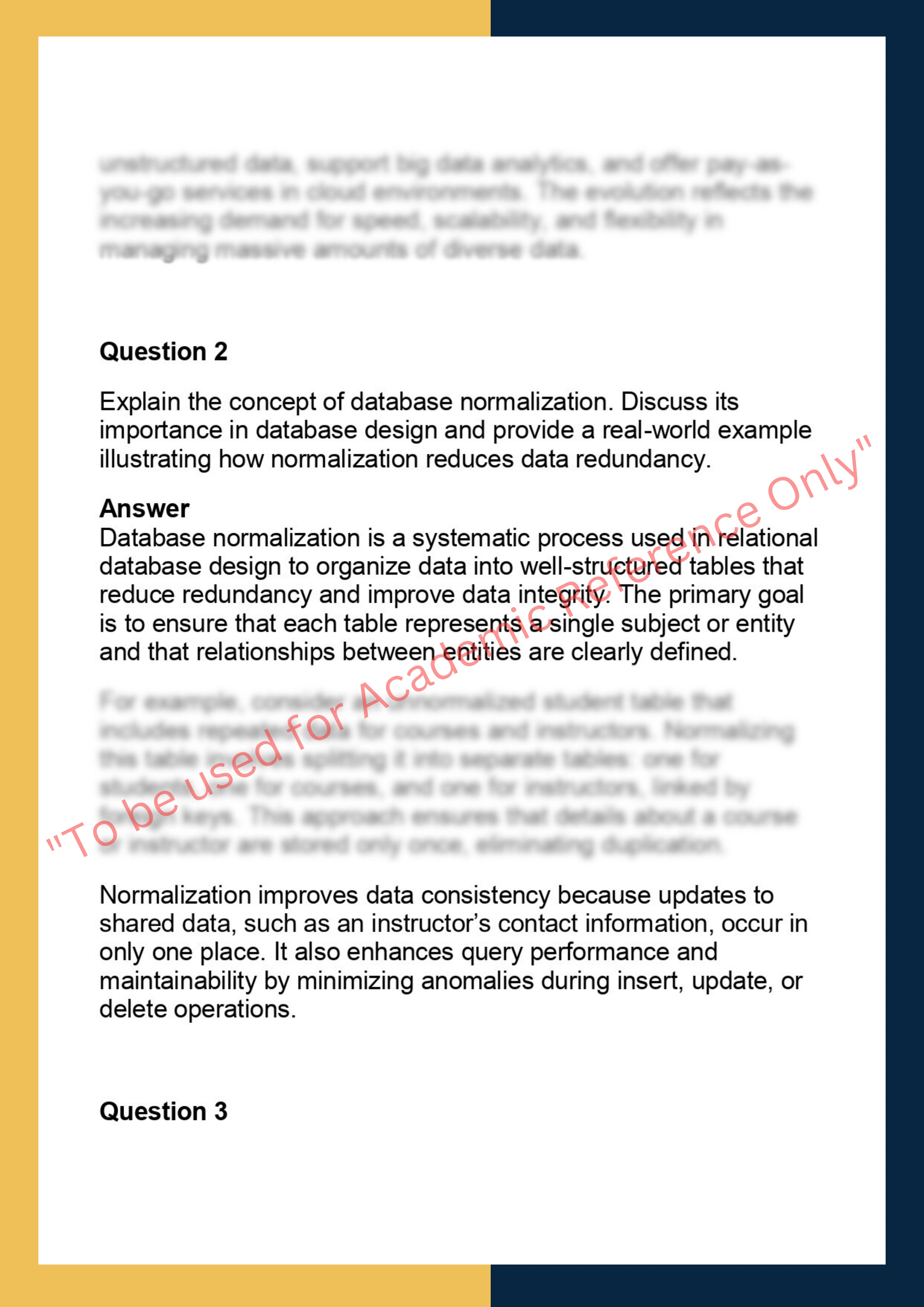 COM2008 –  Database Systems 1