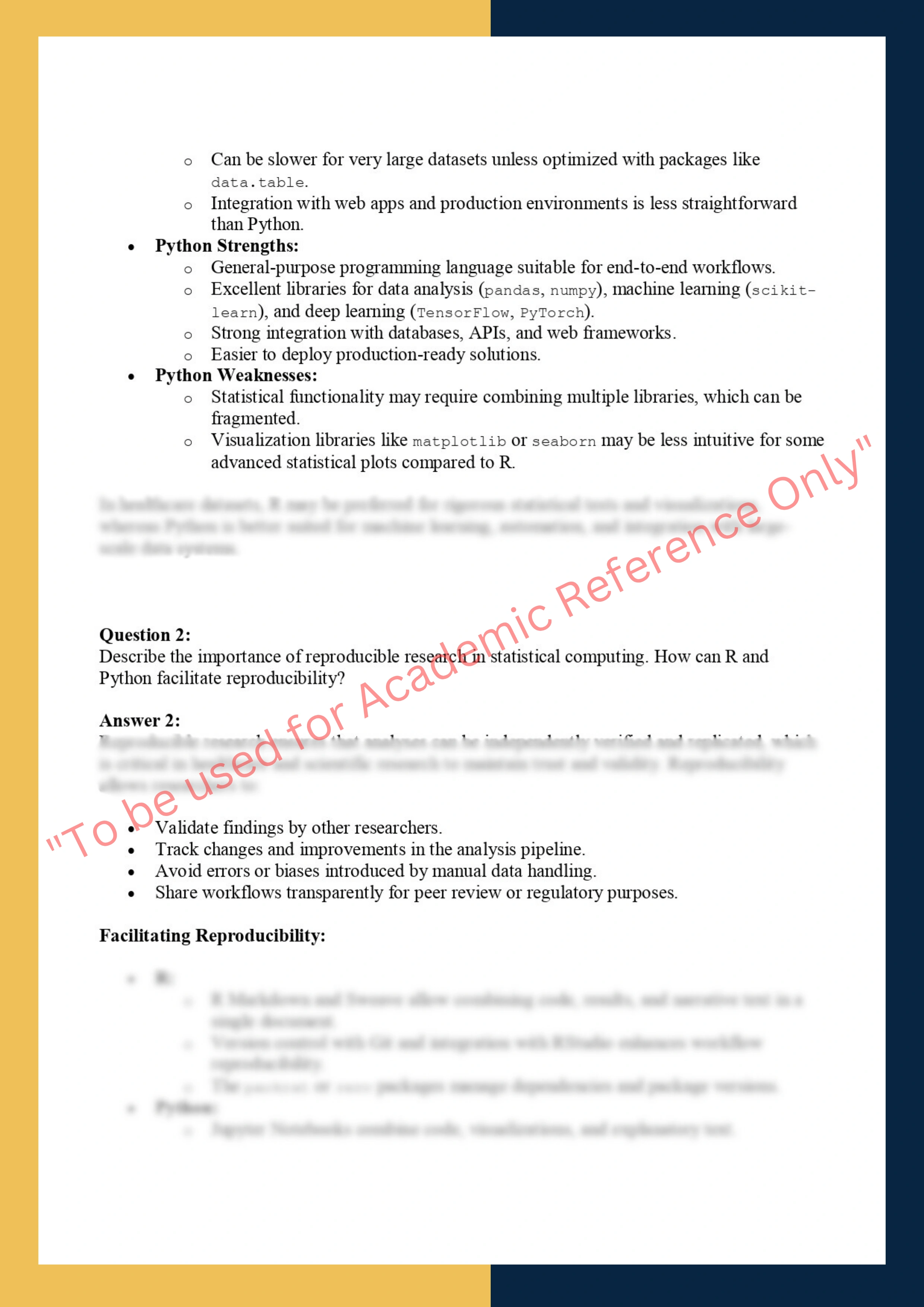 550 – Statistical Computing with R &  Python 1