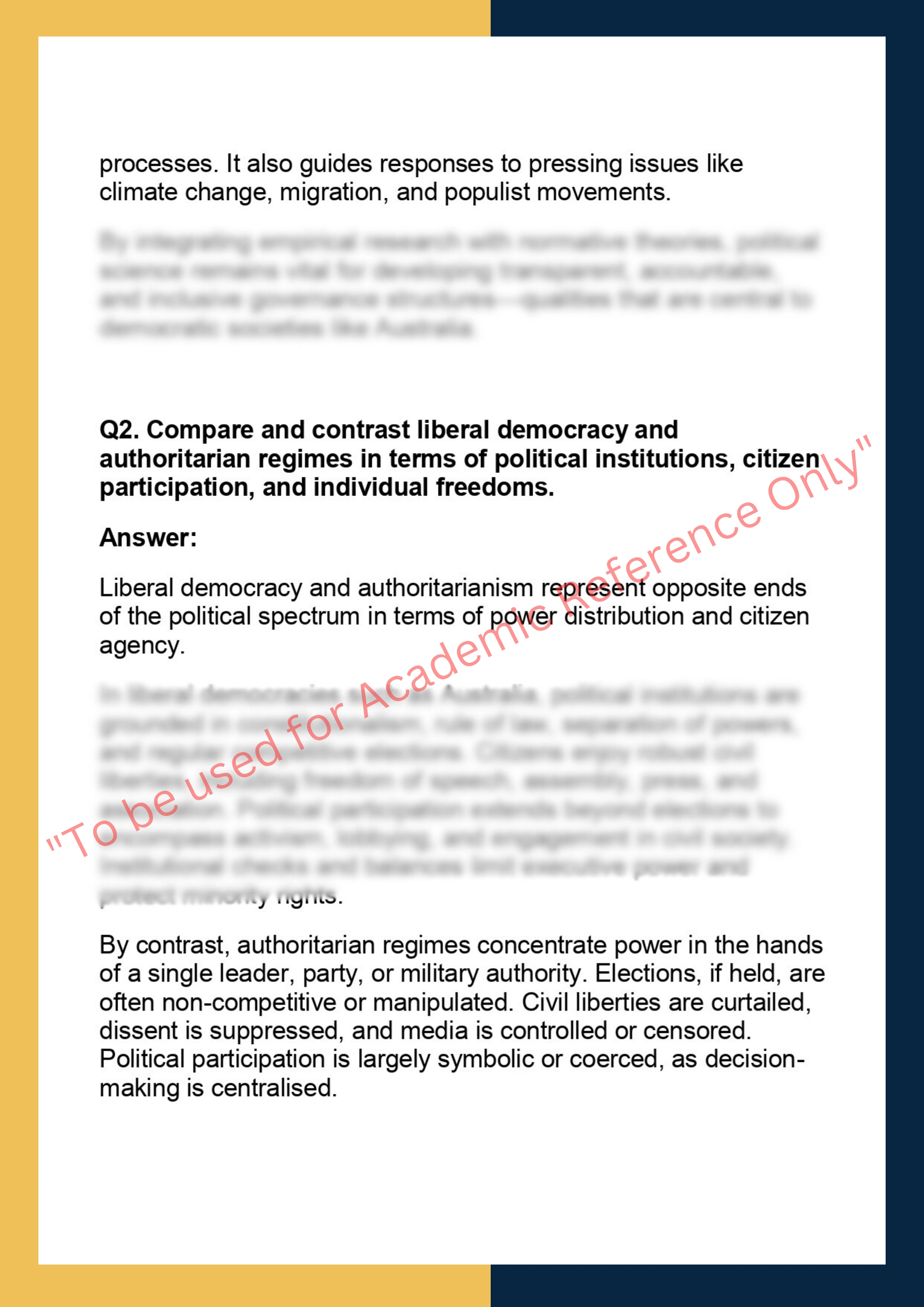 POL101 –  Political Science 1
