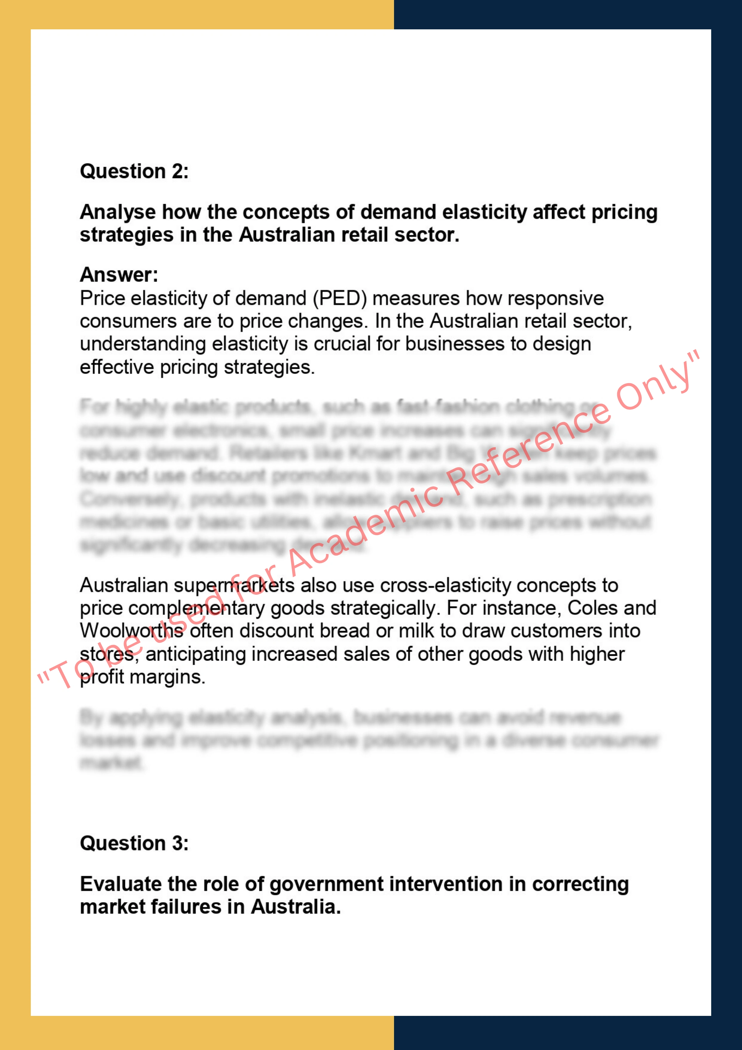 ECO201 –  Microeconomics 1