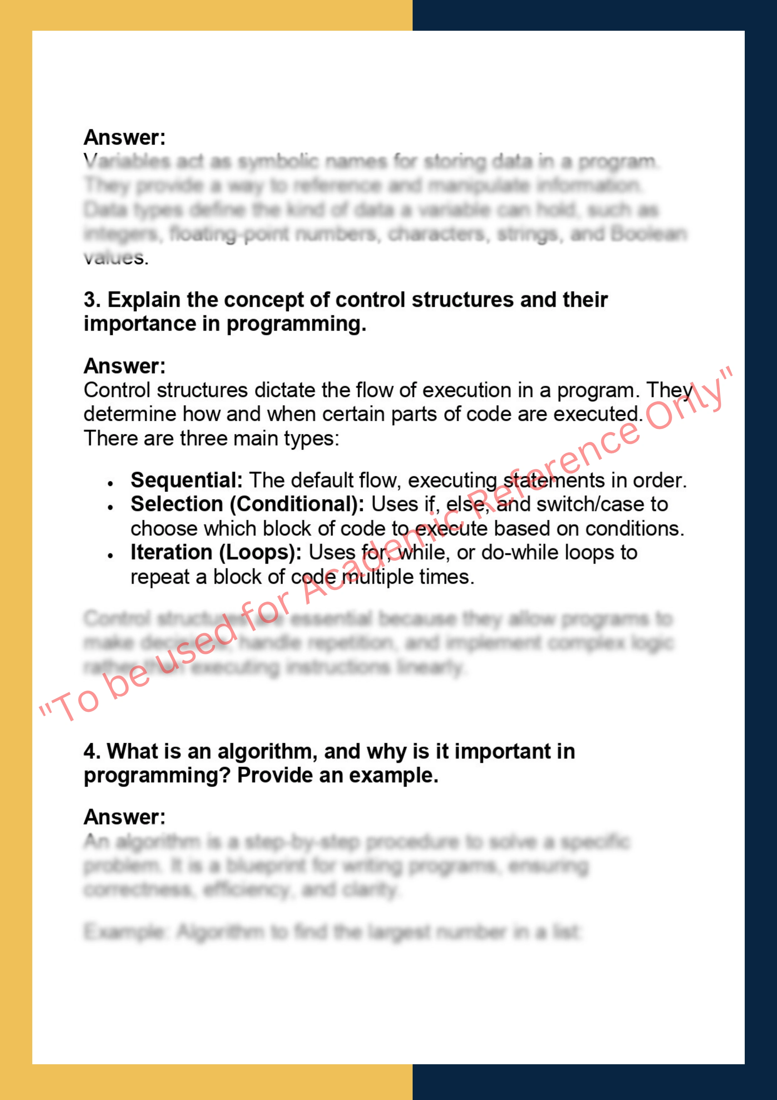 CS102 – Programming Fundamentals 1