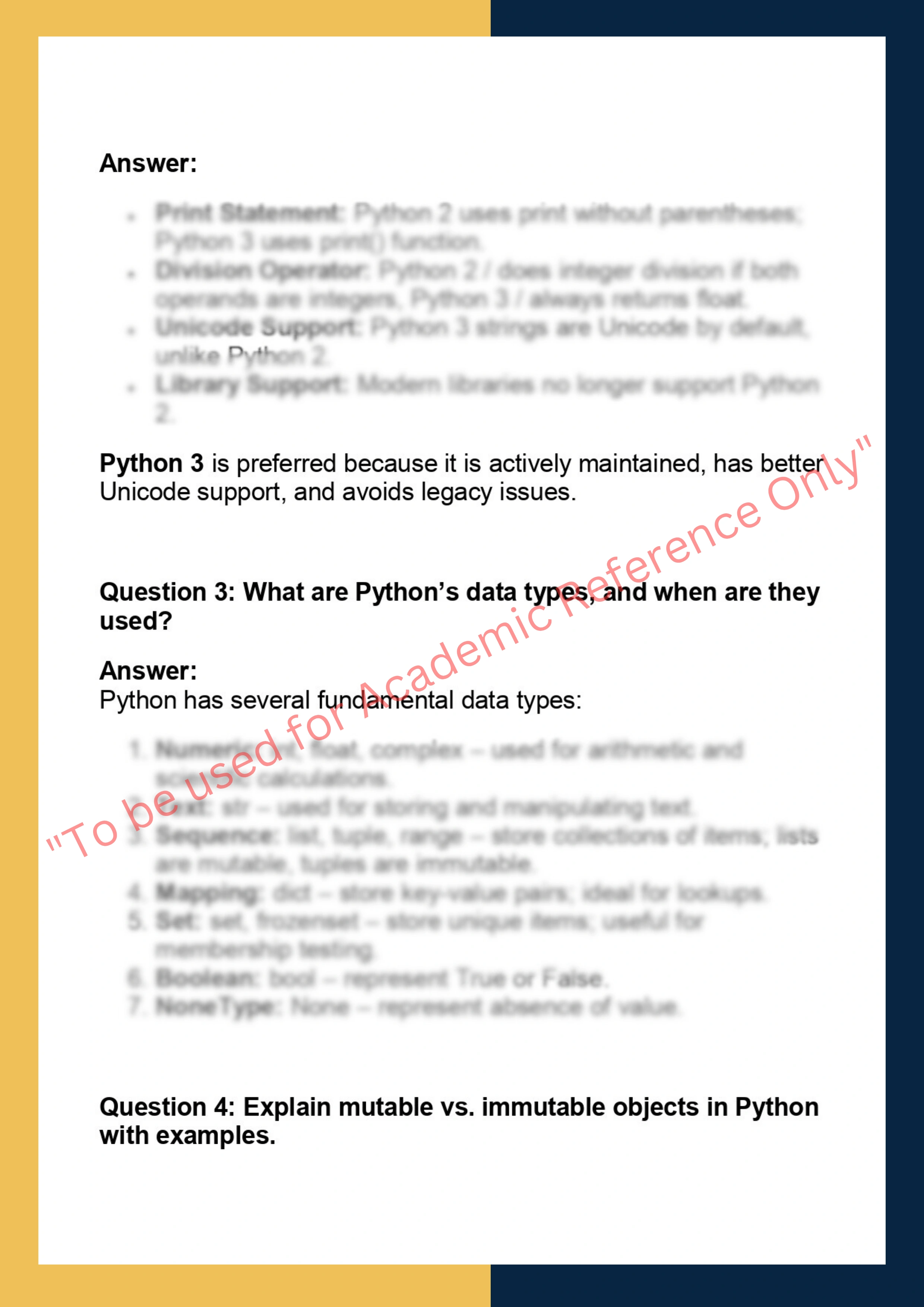 CS105 – Python Programming 1