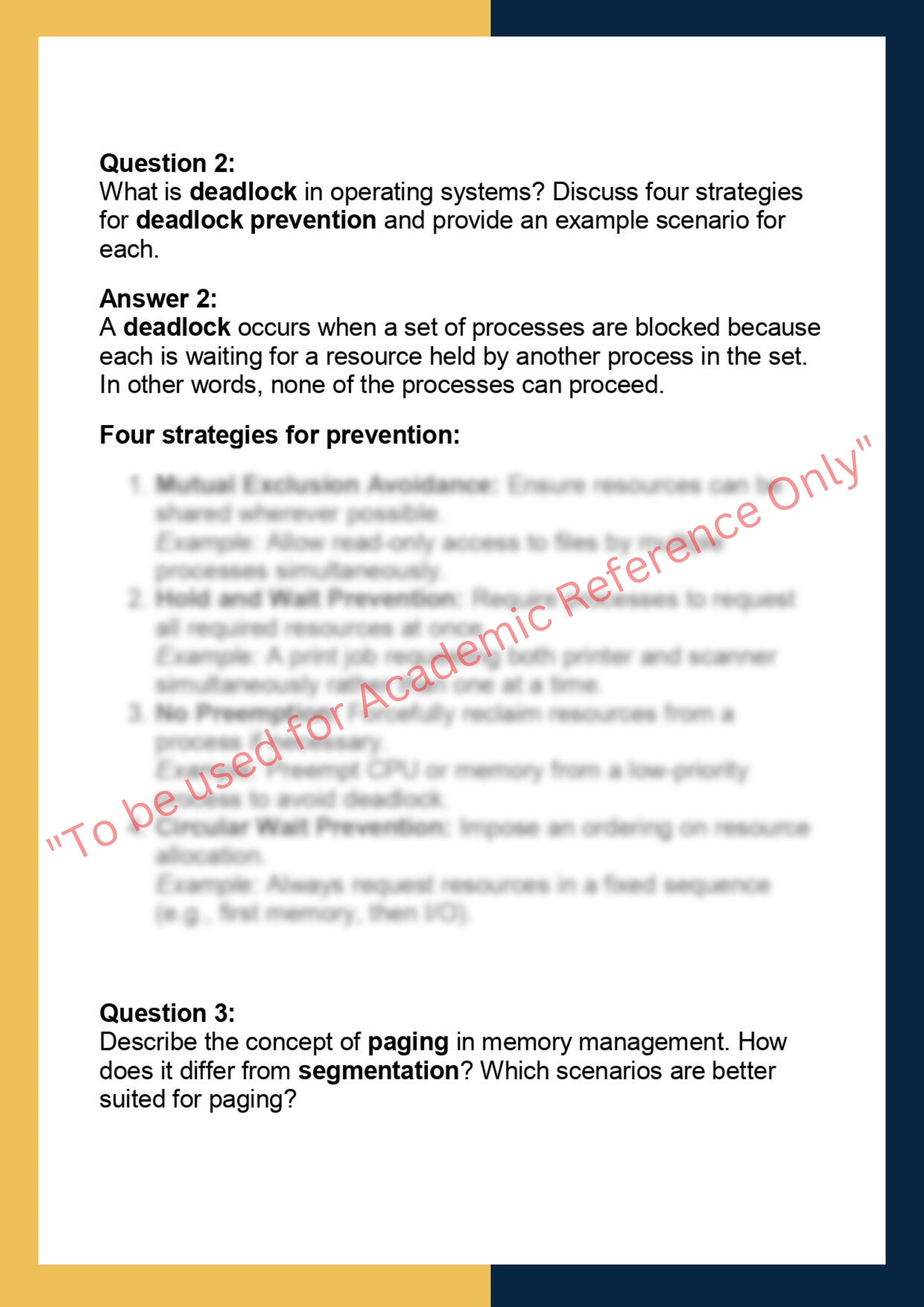 CS302 – Operating Systems Programming 1