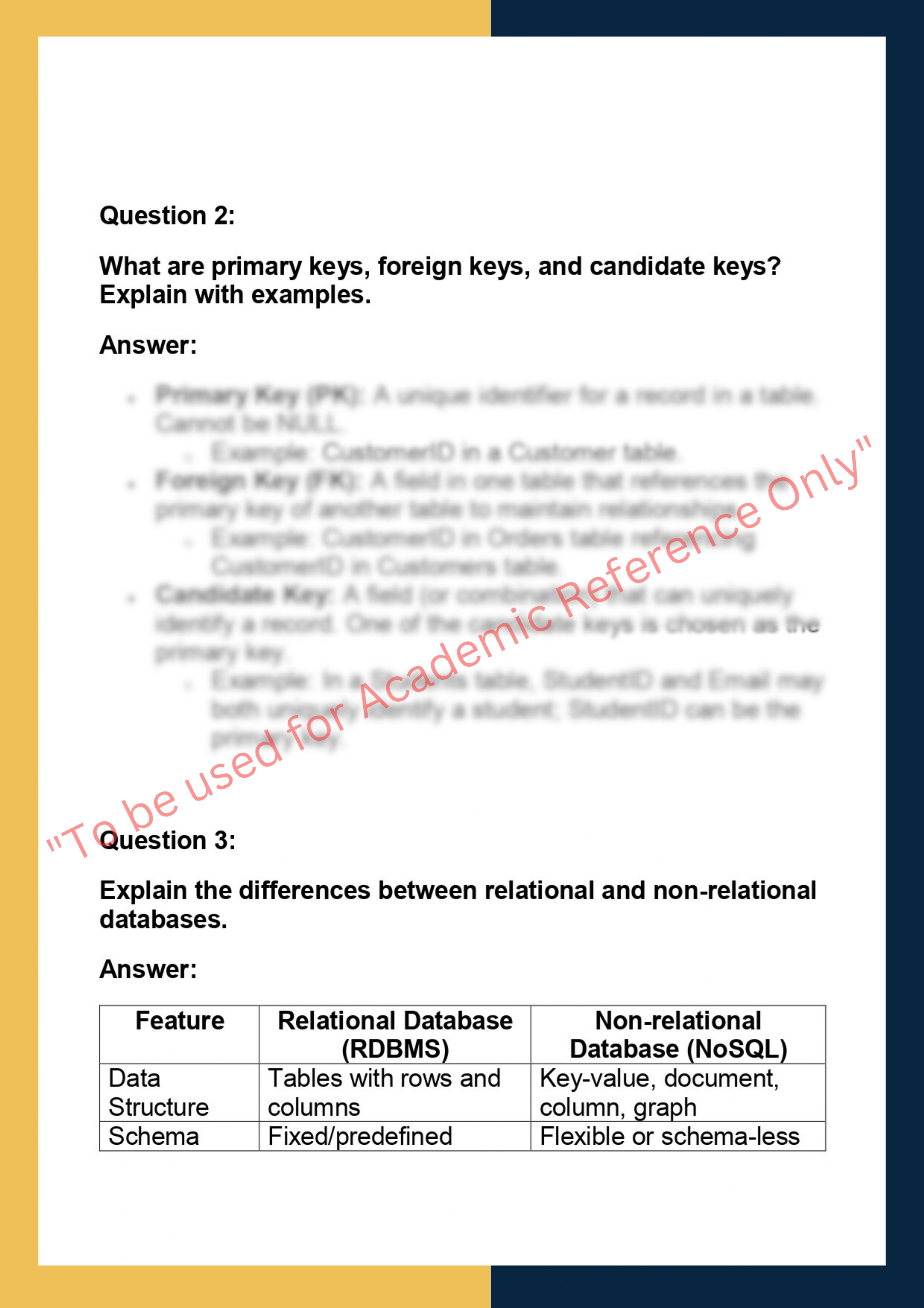 CS303 – Database Programming 1