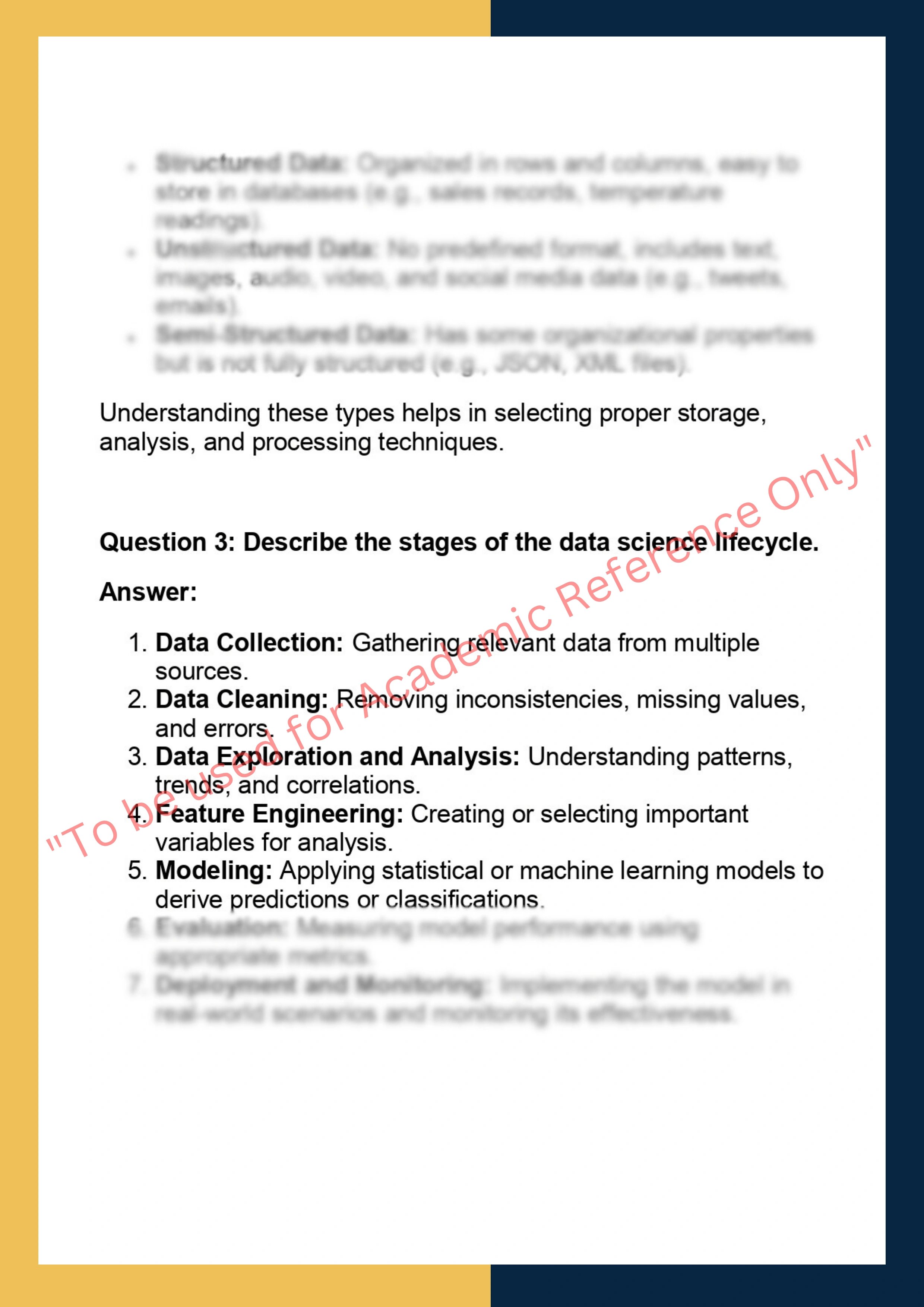 CS308 – Programming for Data Science 1
