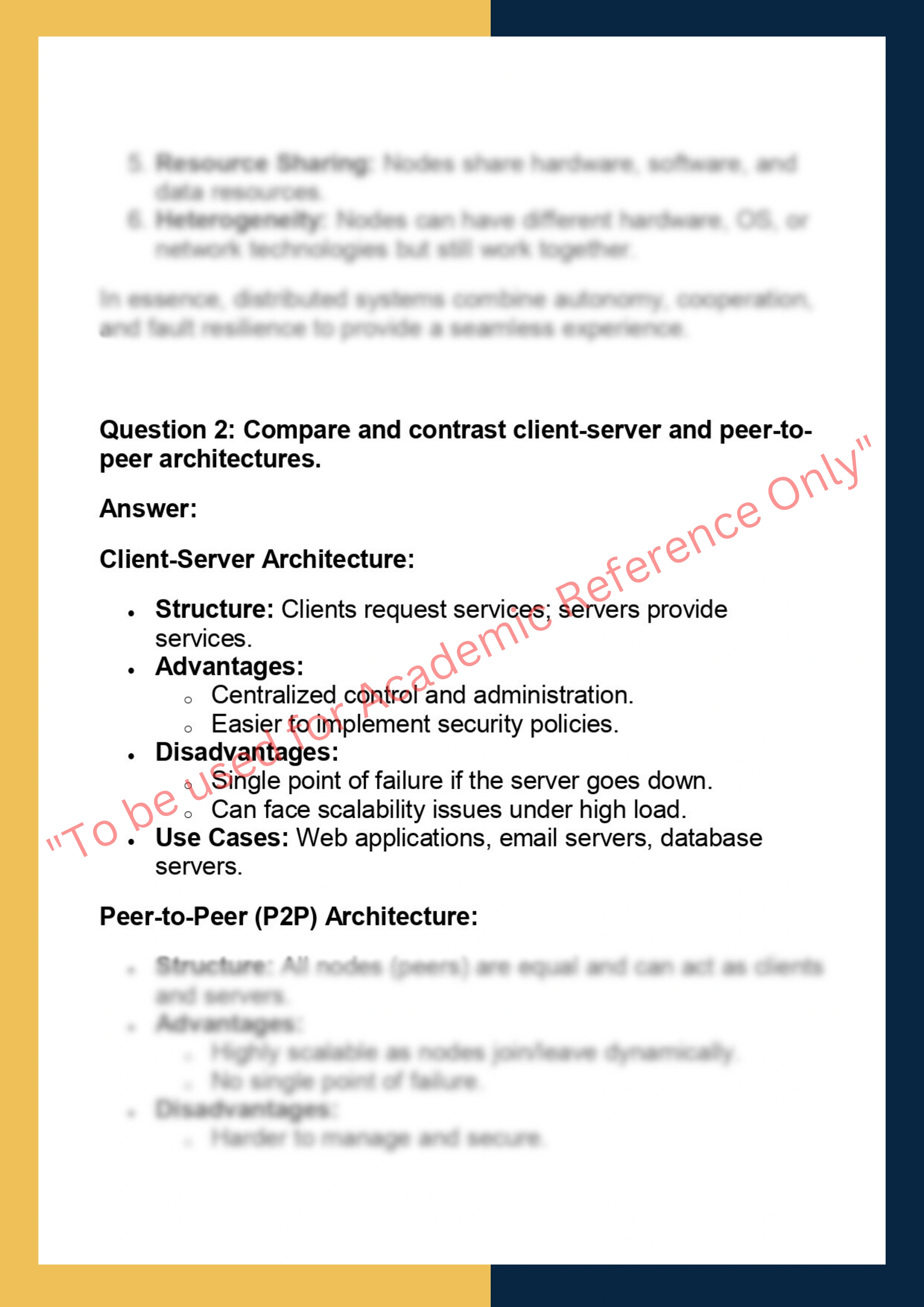 CS402 –  Distributed Systems Programming 1