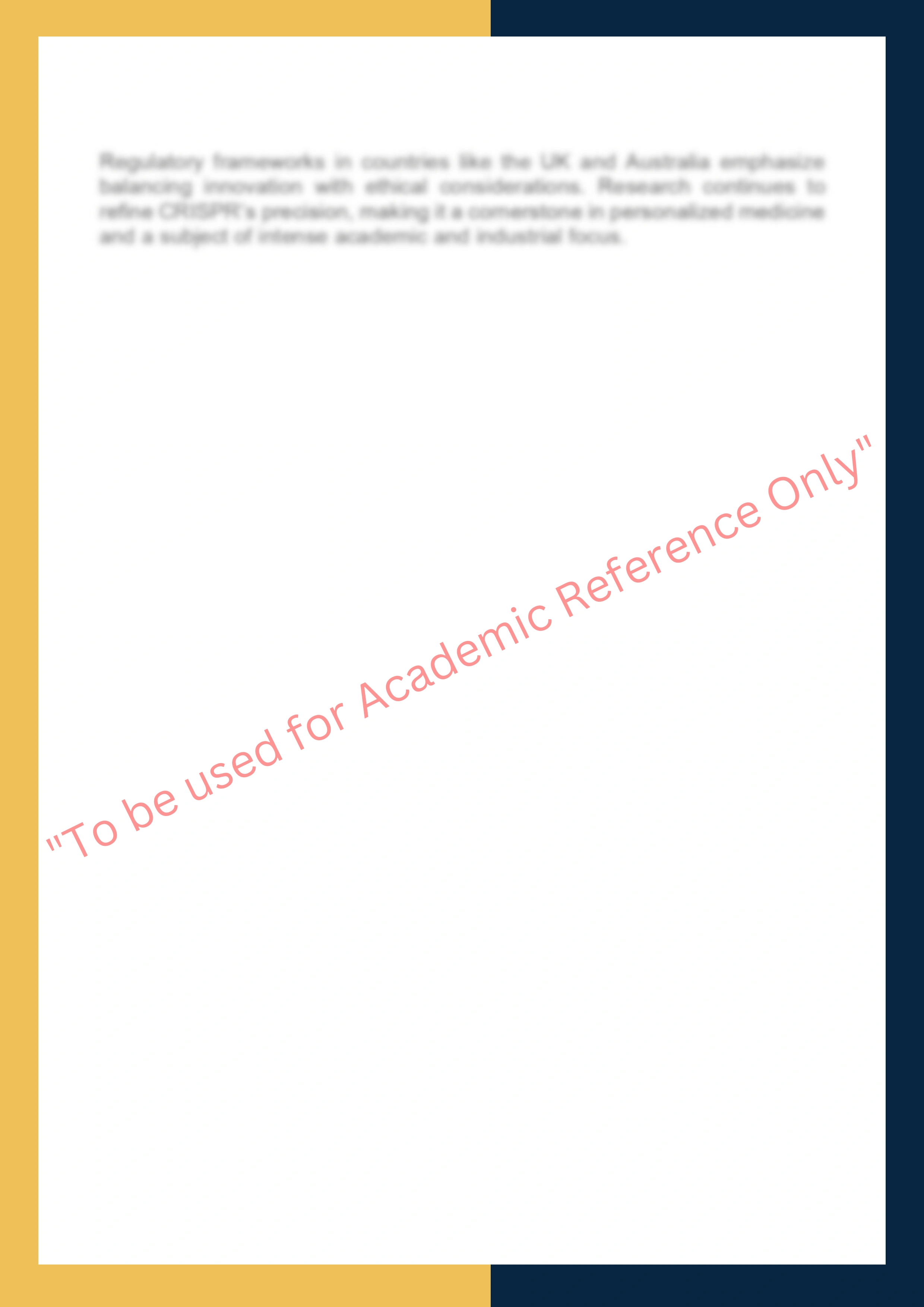 Assignment sample solution of BIO401 - Advanced Genetic Engineering 1