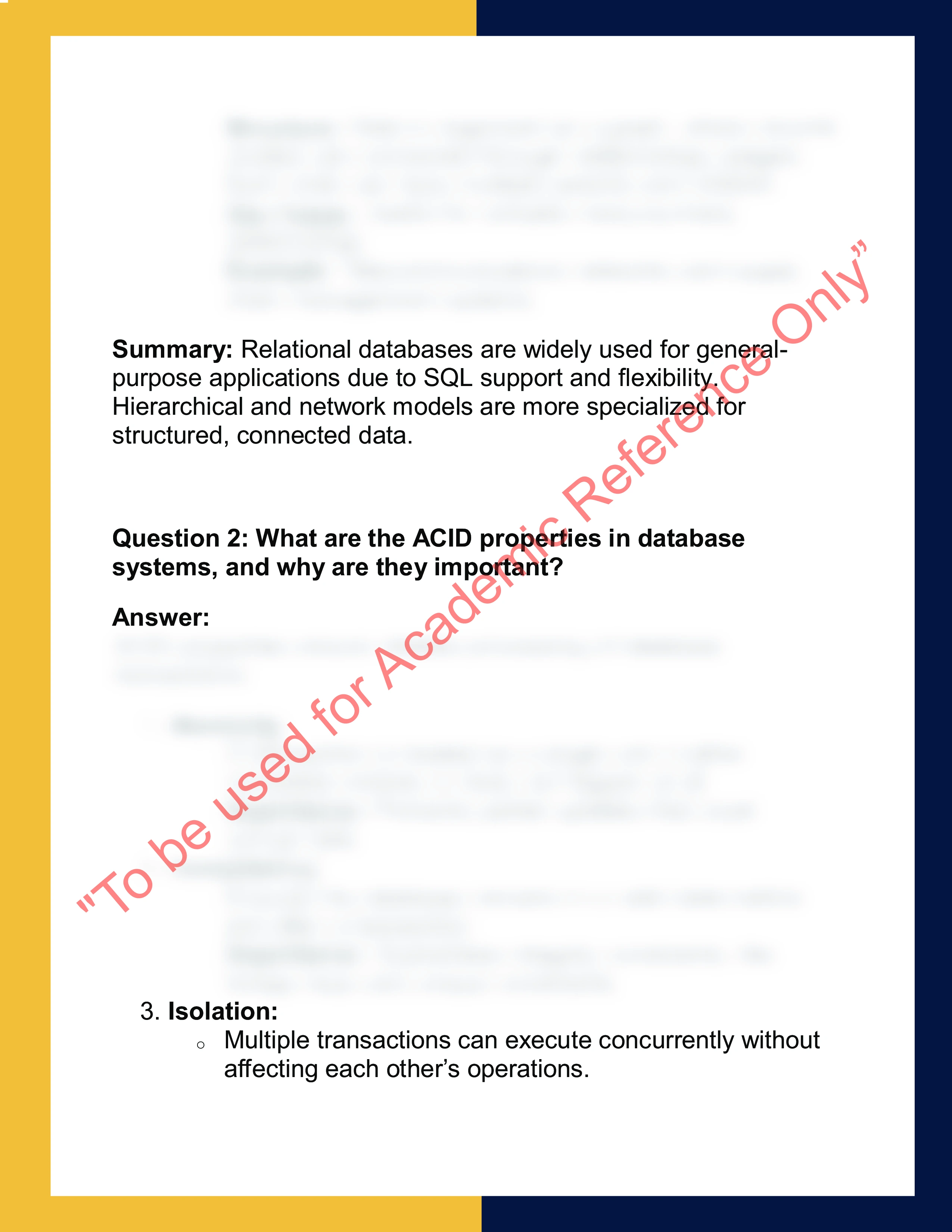 MCA303 – Database Management Systems 1
