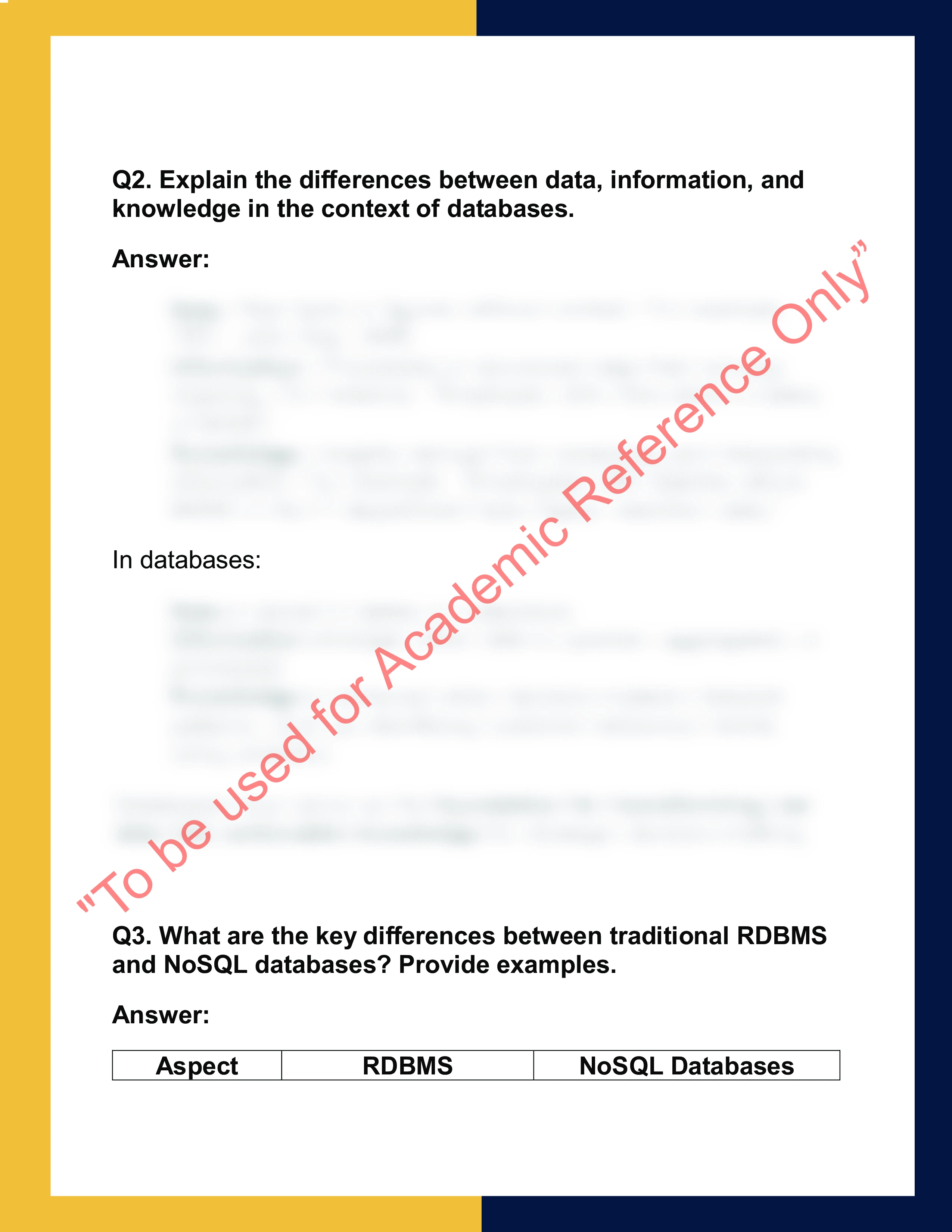 IT203 –  Database Concepts 1