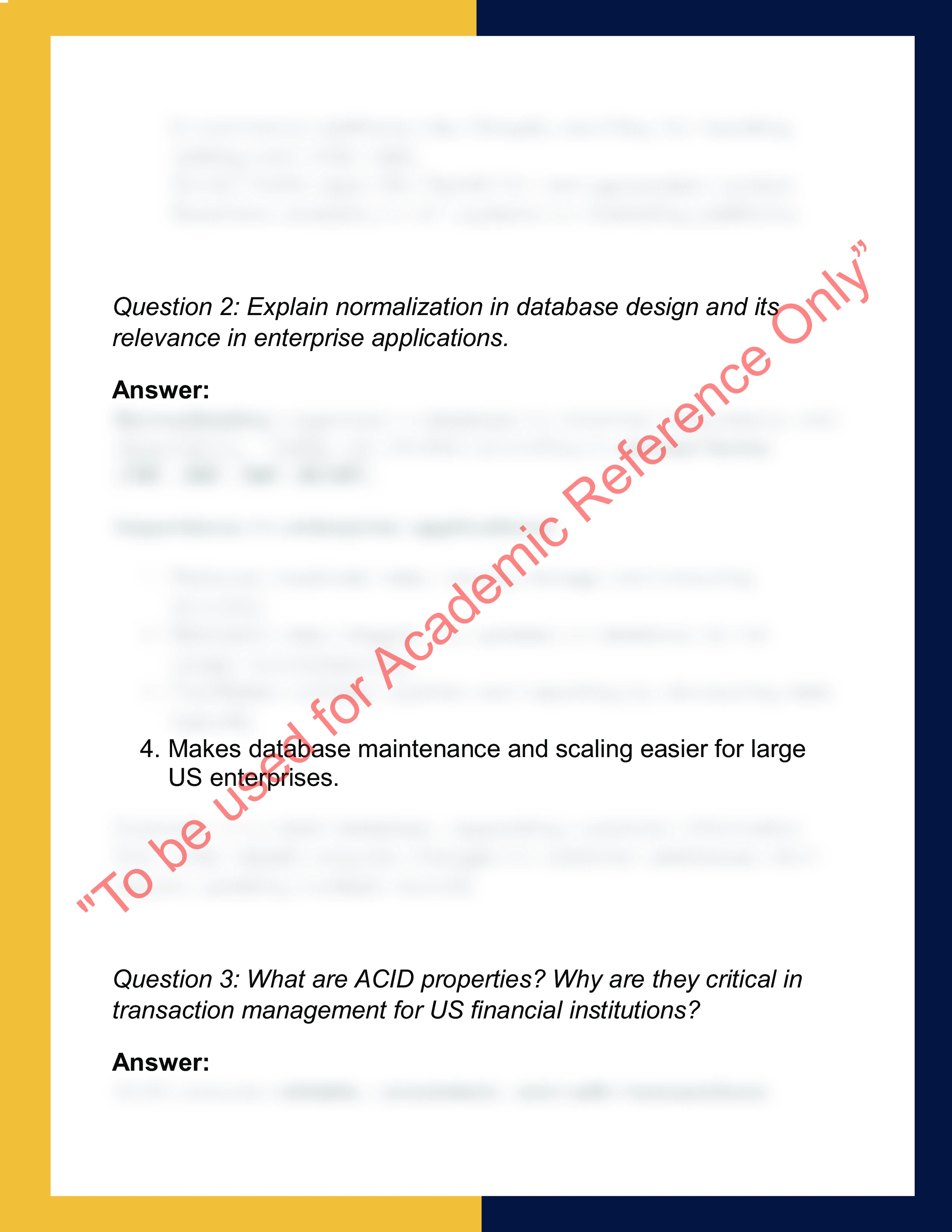 CSE305 – Database Systems and  Applications 1