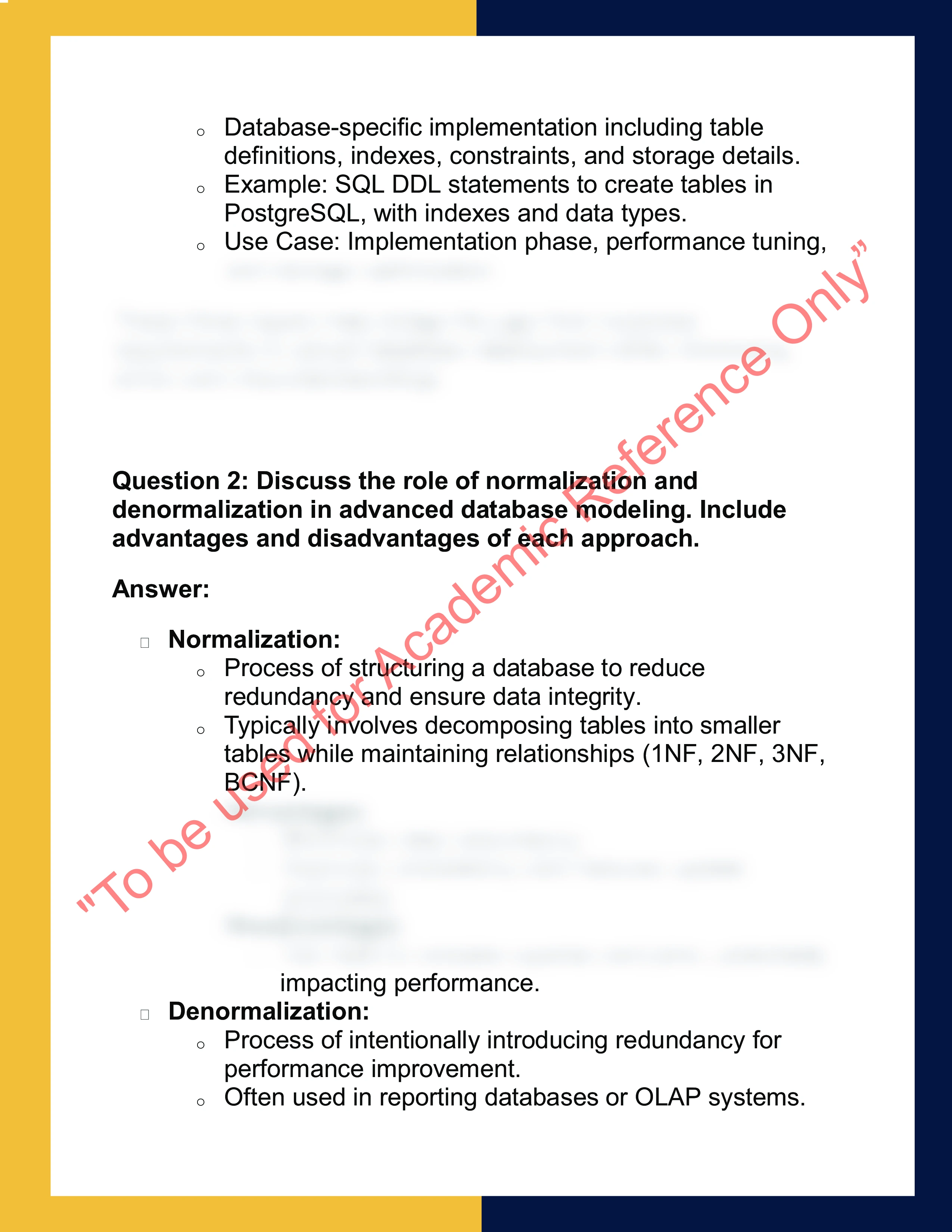 INFR199 – Advanced Data Modeling 1