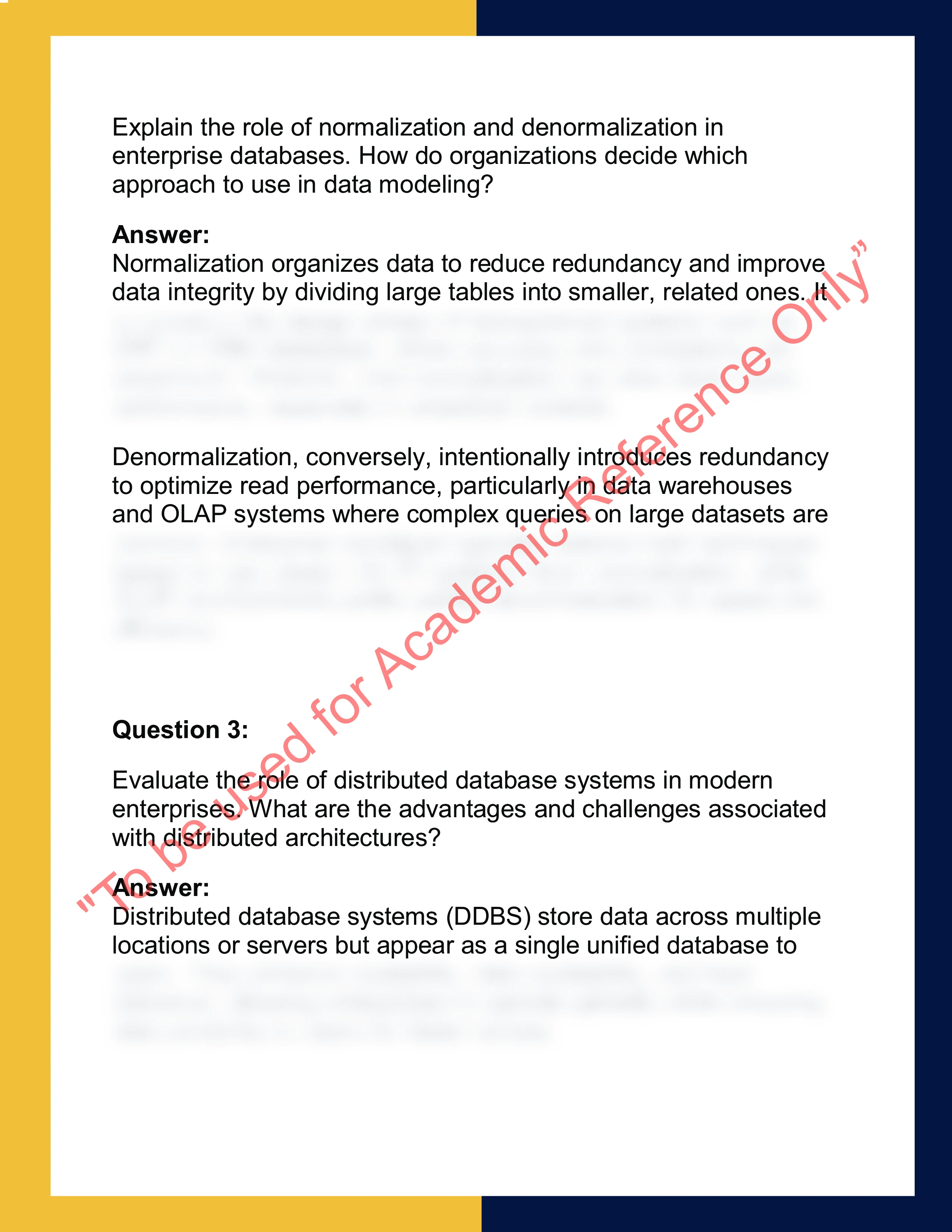 INFO620 – Enterprise Database Systems 1