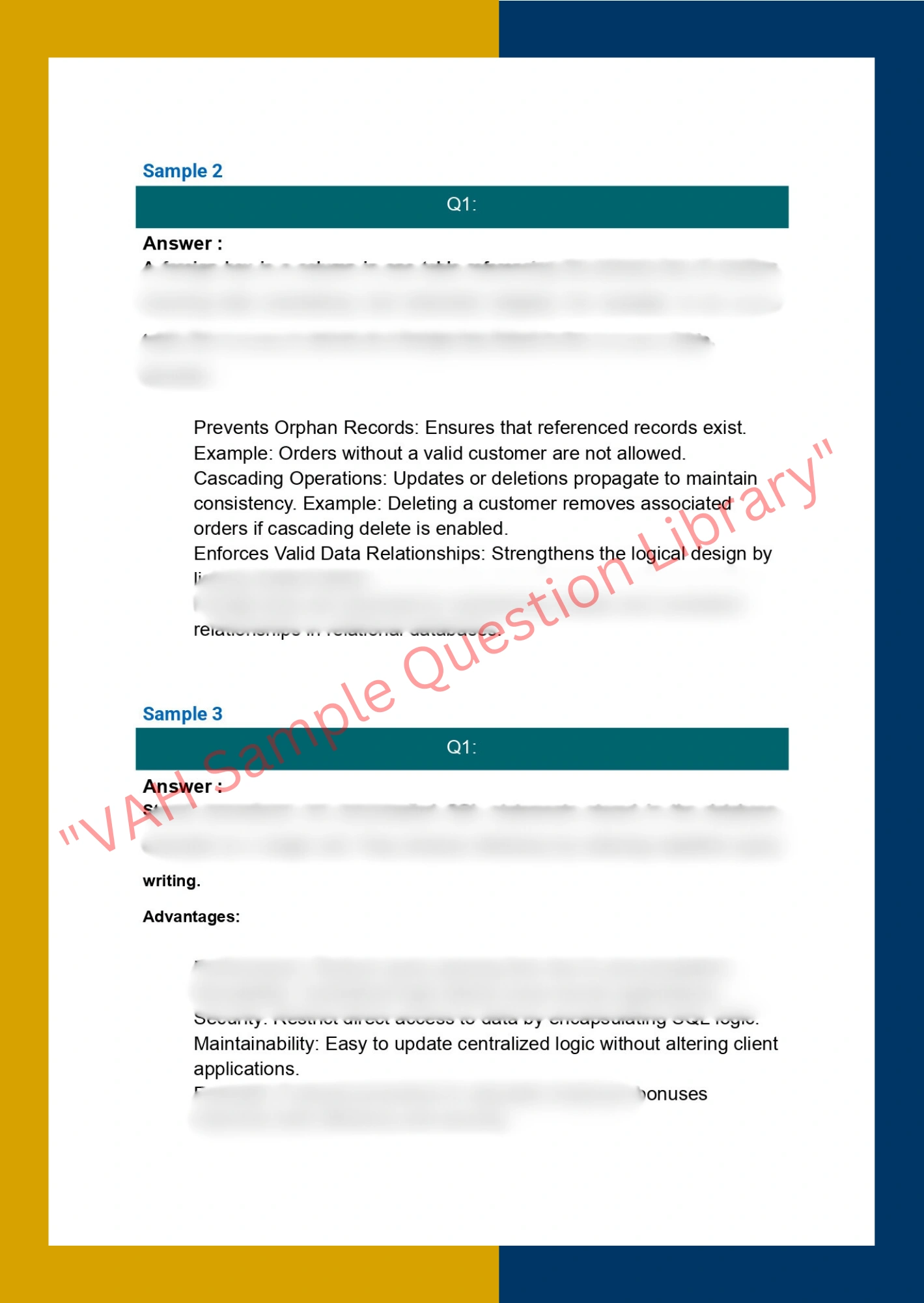 Assignment sample solution of DBMS502 - Advanced Database Design 2