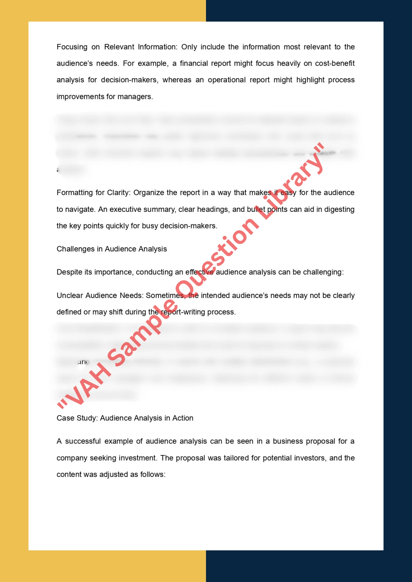 Report Writing sample solution of COMMS202 - Writing in Professional Contexts 2