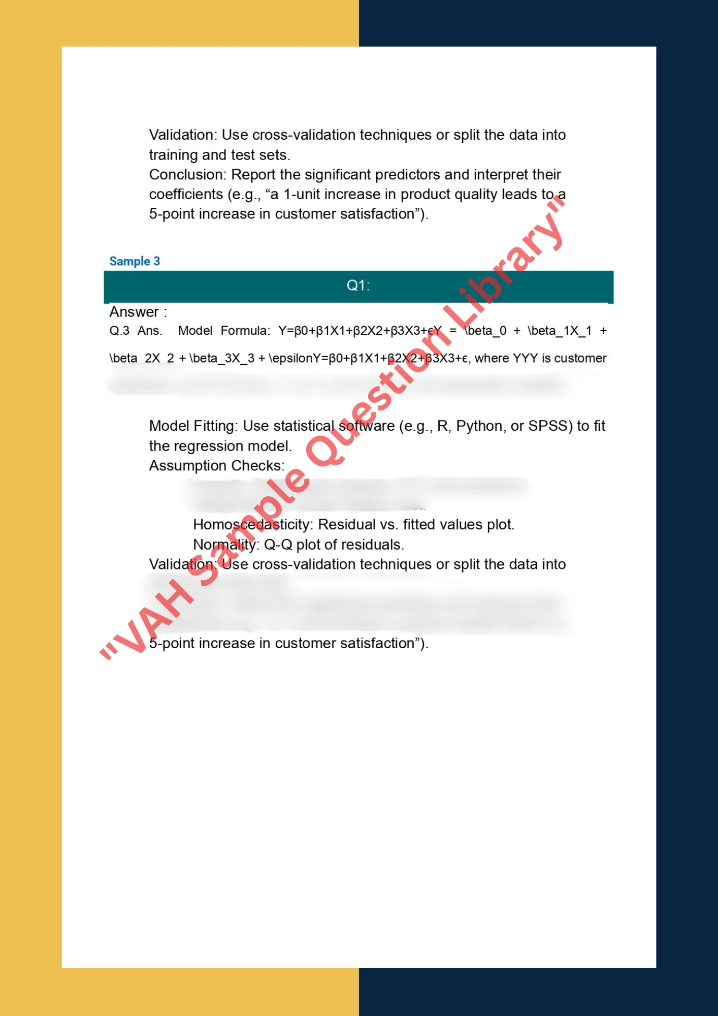Assignment sample solution of STAT8002 - Advanced Statistical Modelling 2