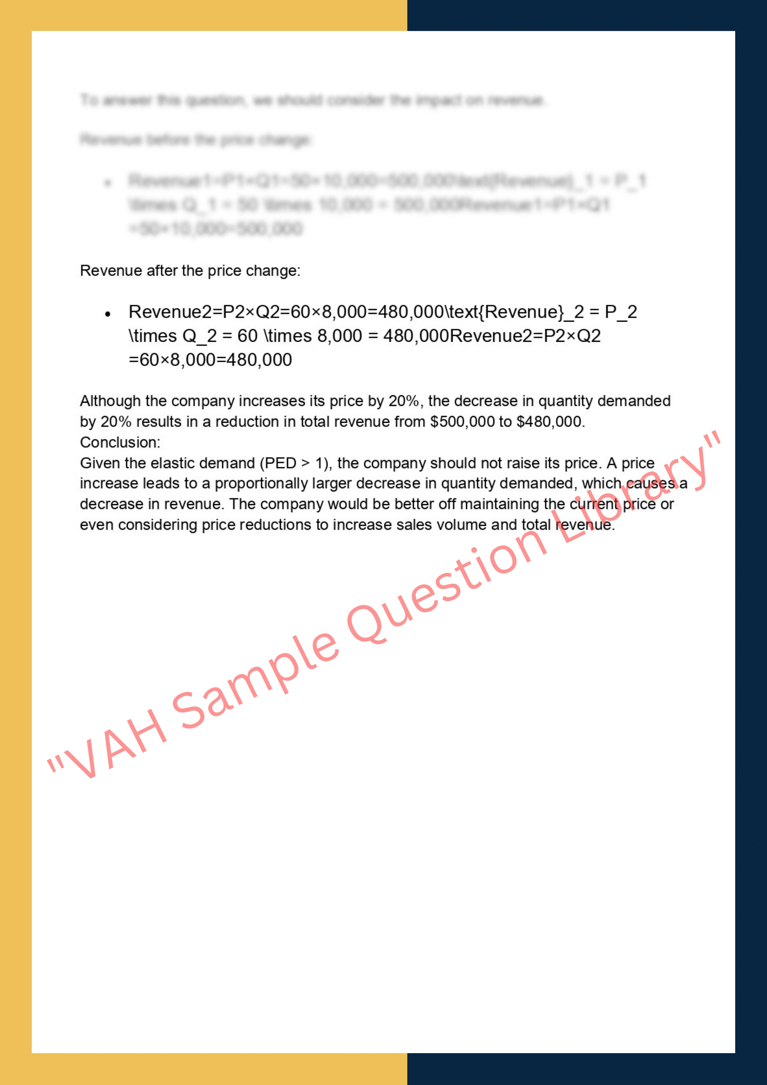 Assignment Sample Of Subject-ECON90039 Managerial Economics 2