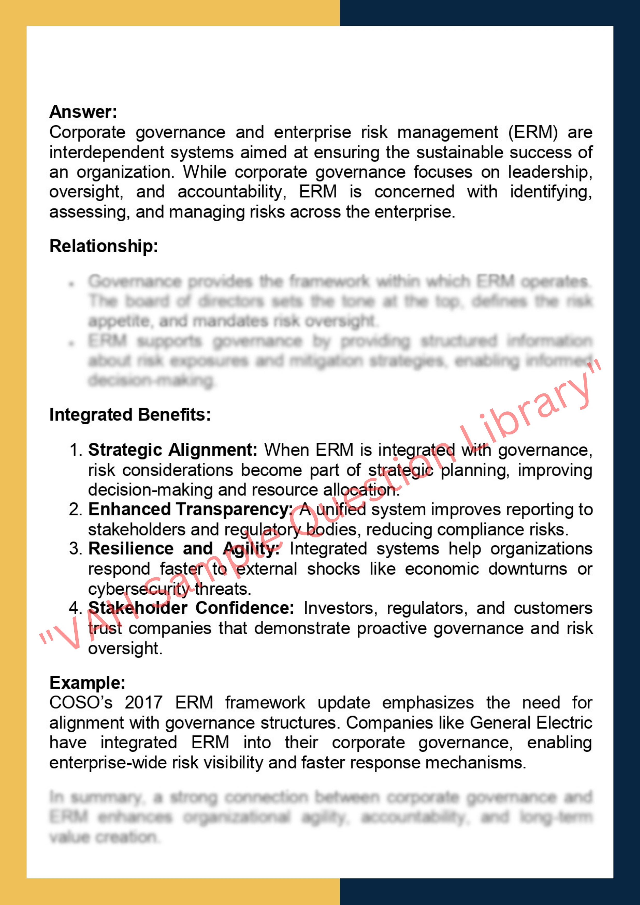 GOVN6005– Corporate Governance and Risk 2