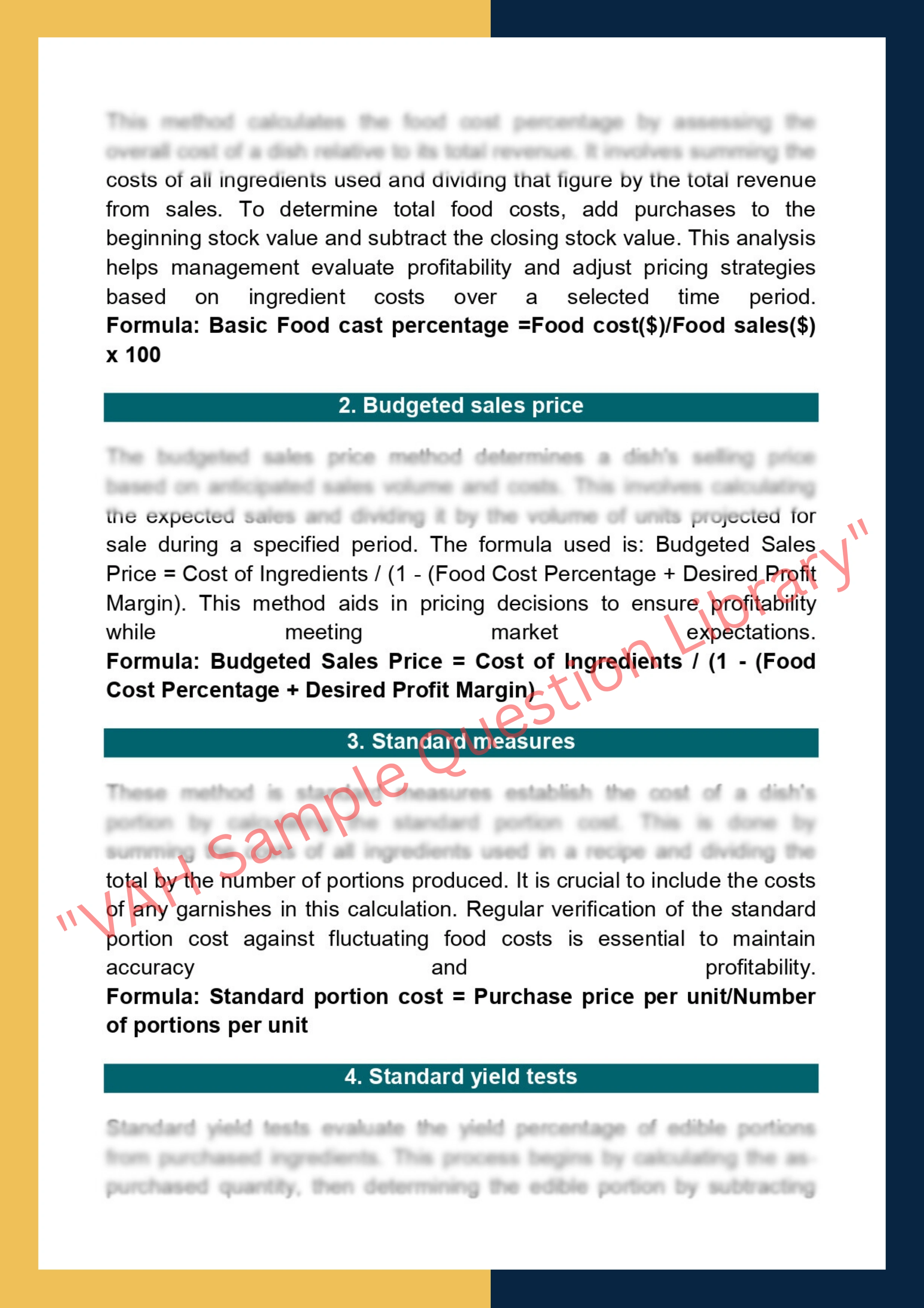 Sample Solution for SITHKOP015 - Design and Cost Menu 2