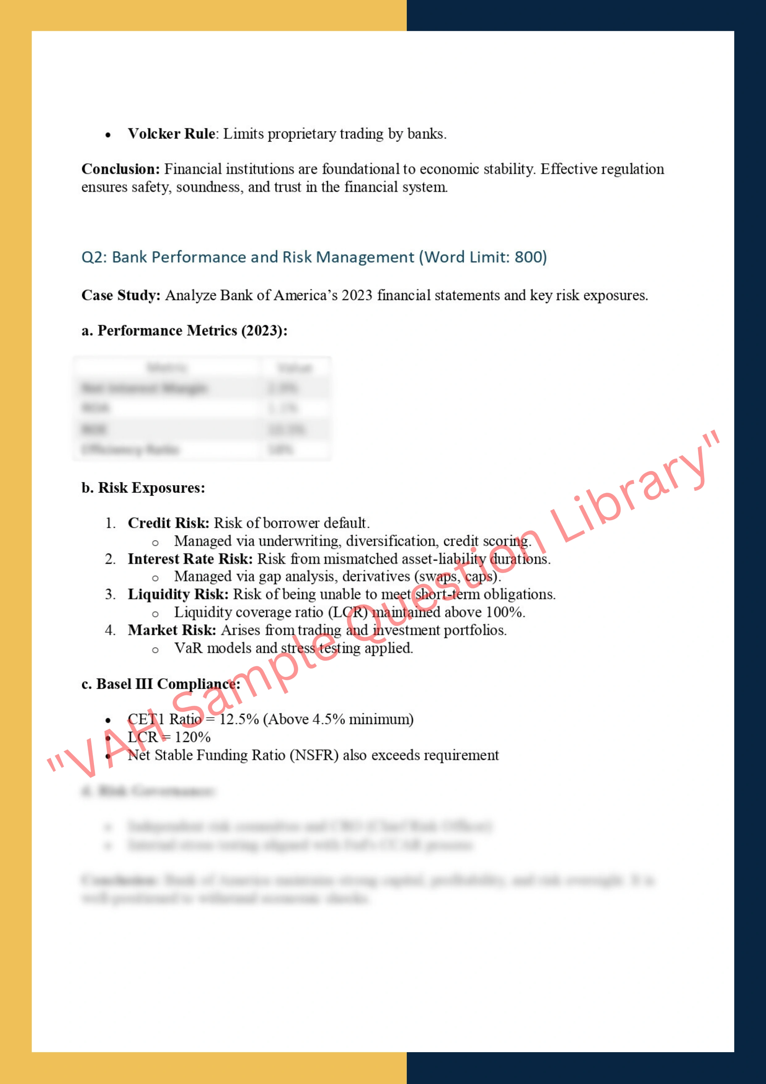 FINC6004- Banking and Financial Institutions 2