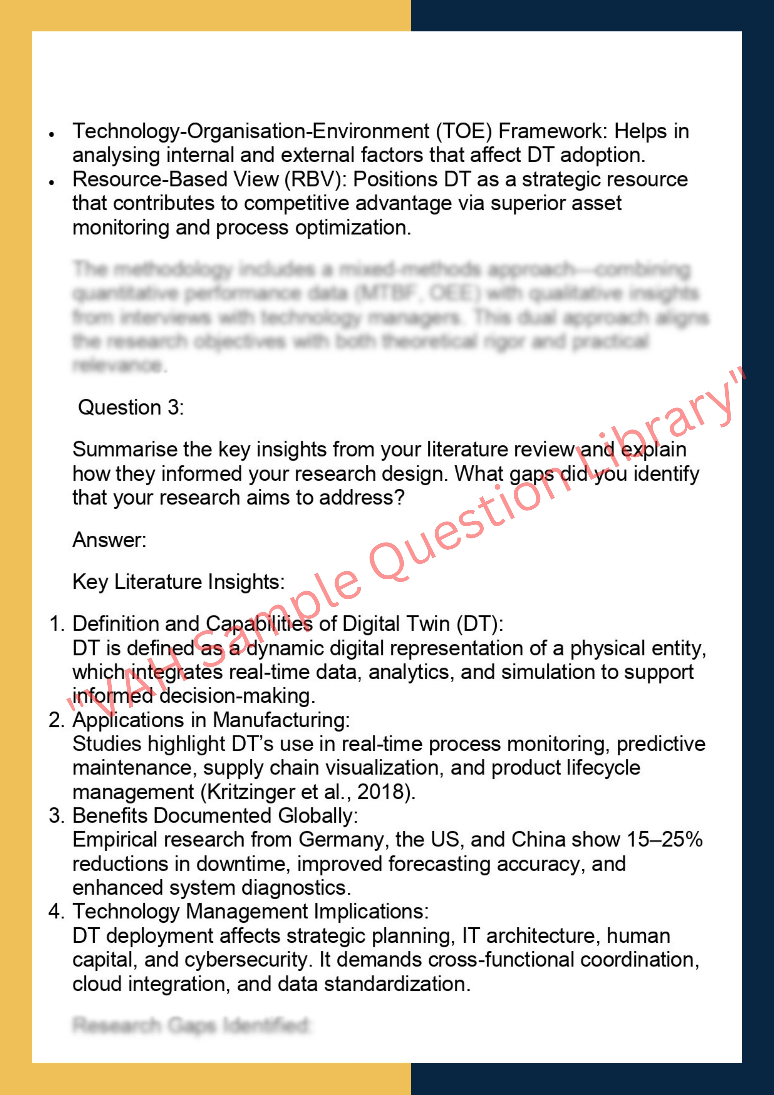 TECH7001– Technology Management Research  Project 2