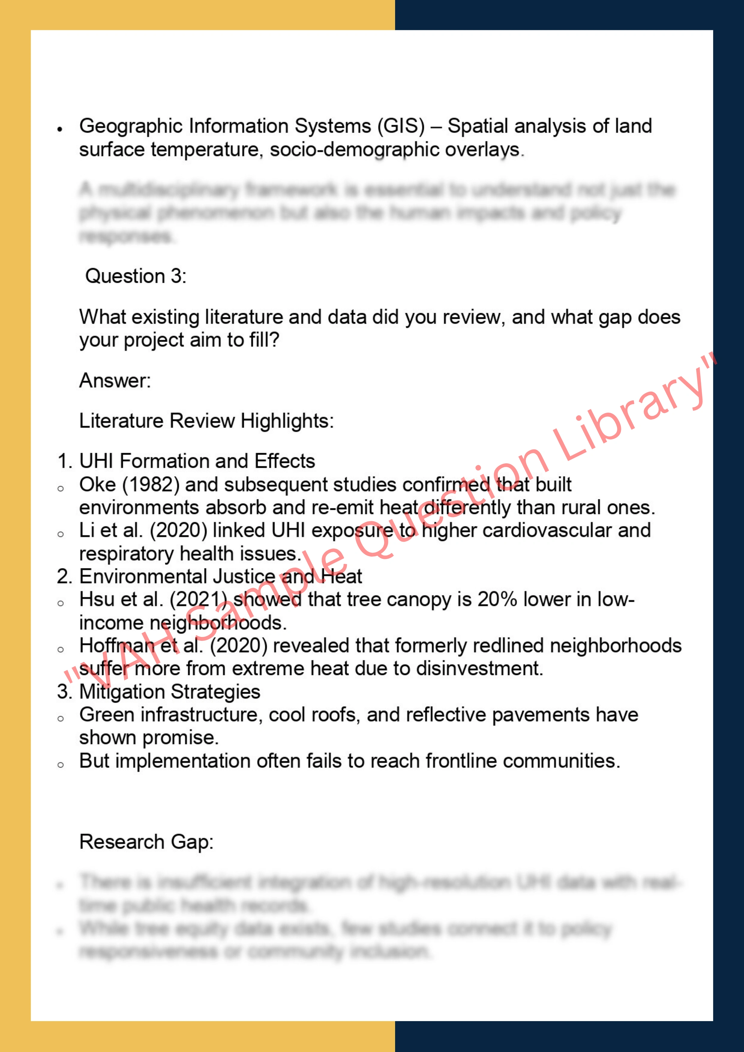 ENVN7001- Environmental Studies Capstone 2