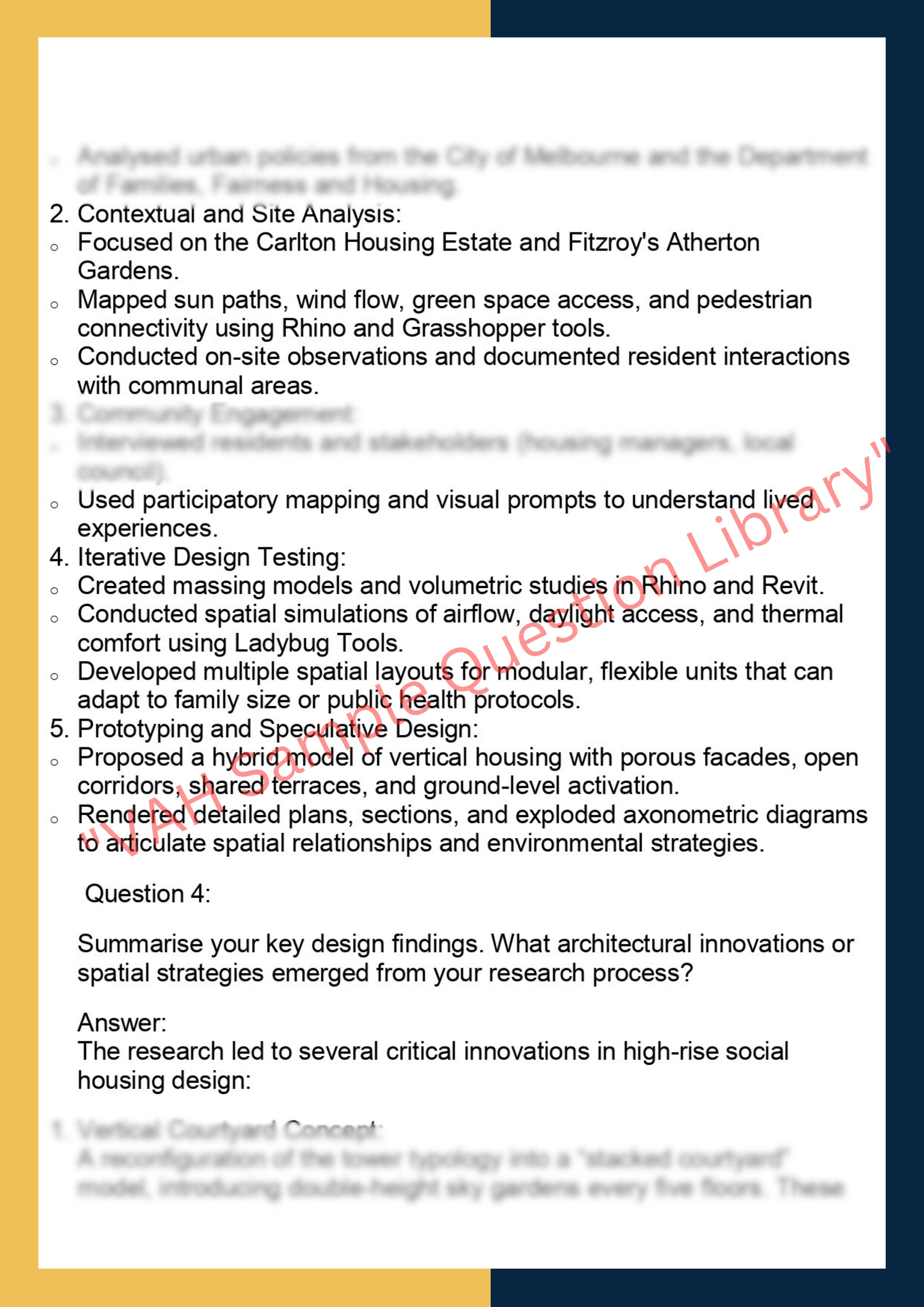 ARCH7001- Architecture Design Research 2