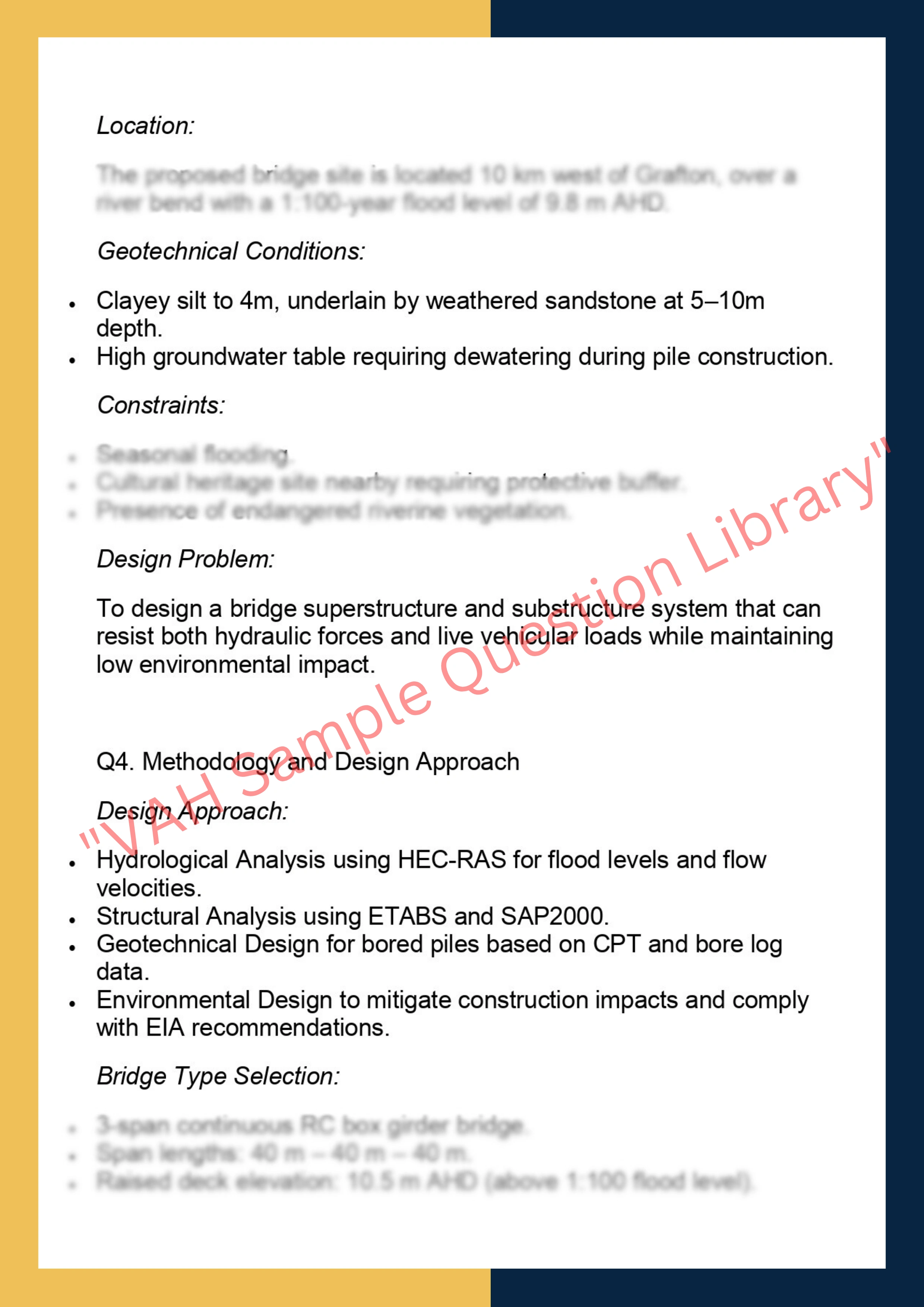 CIVL7100: Civil Engineering Design Project 2