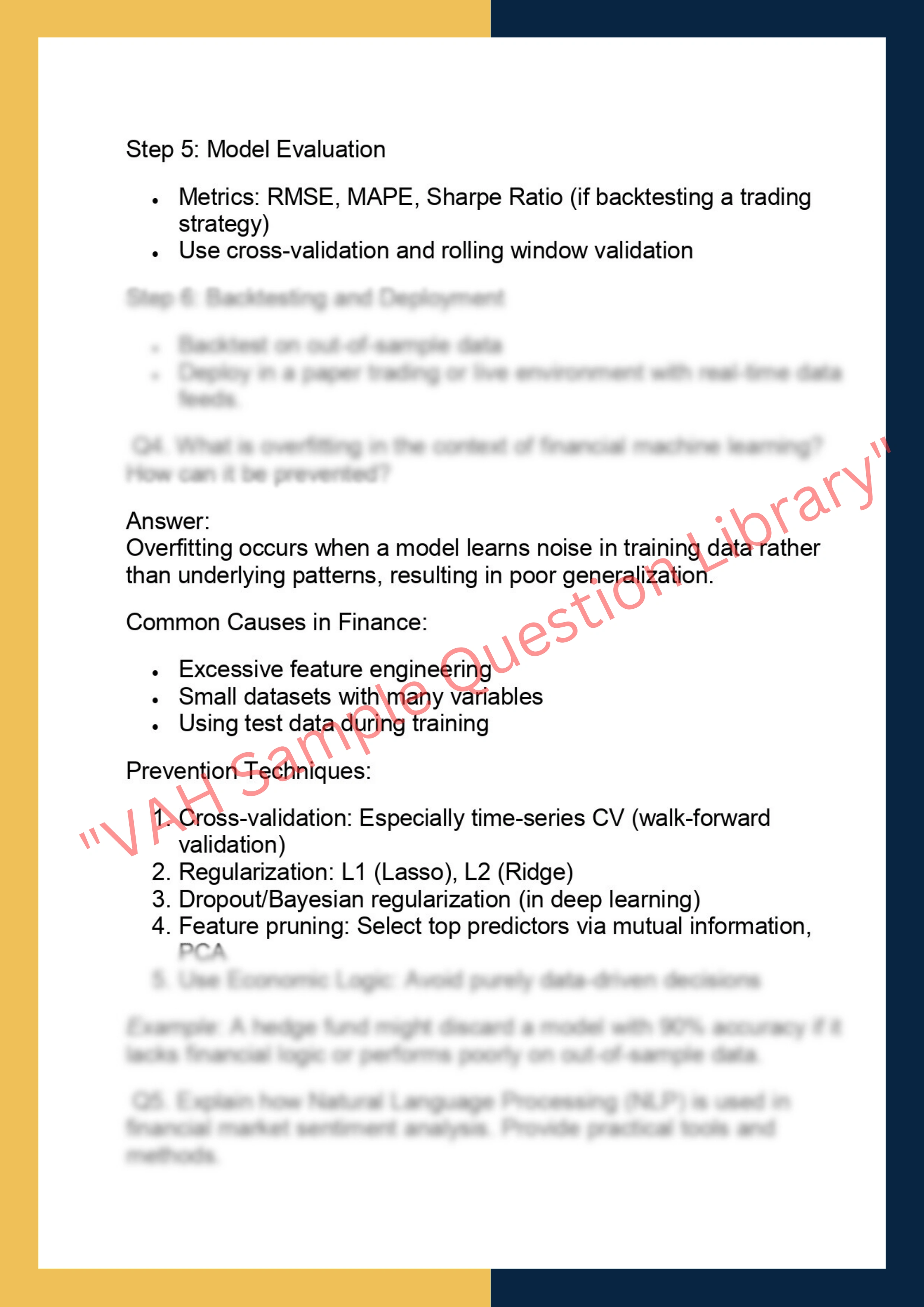 FINC6024 – Machine Learning for Finance 2