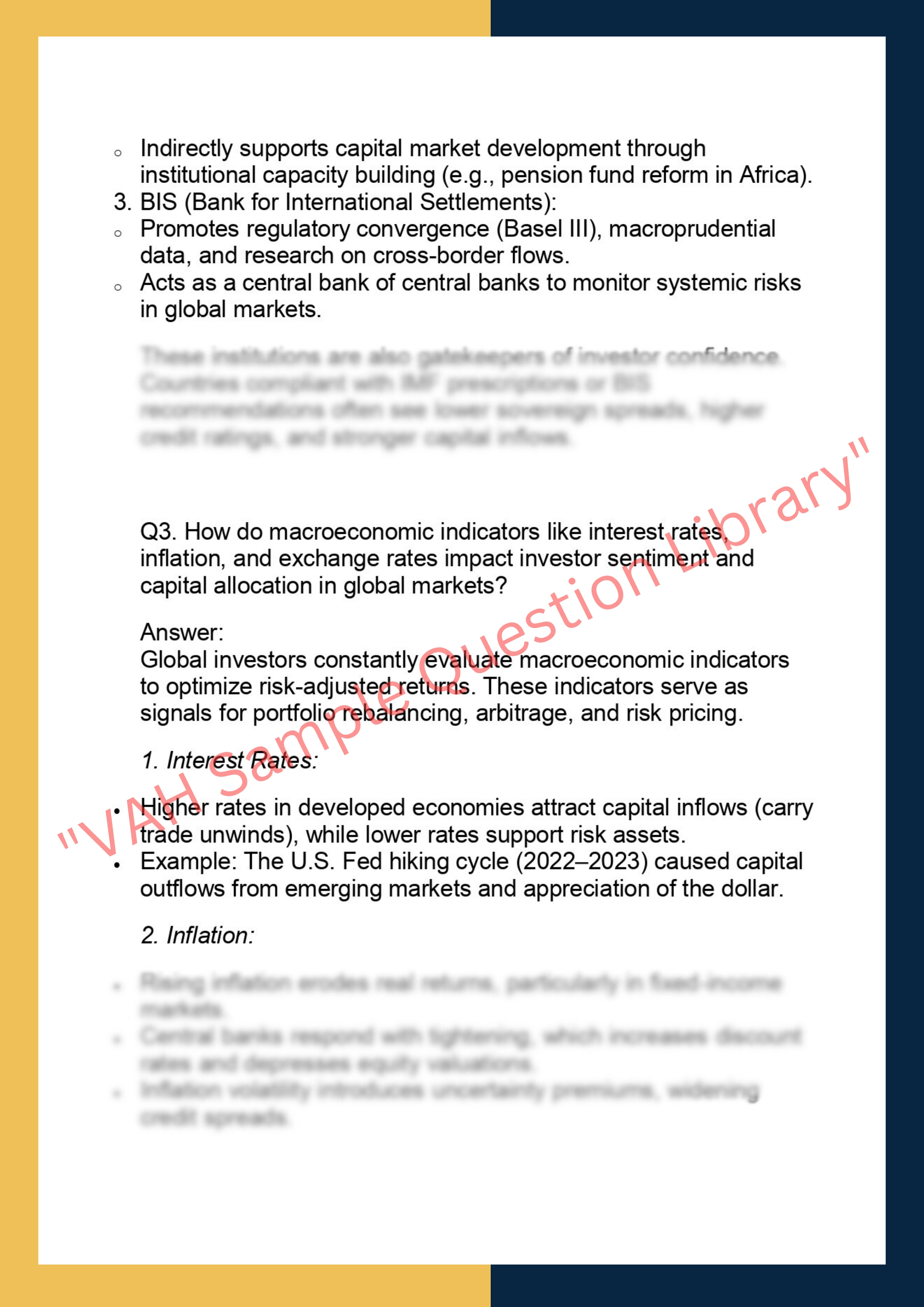 FINC6027 –  Global Capital Markets 2