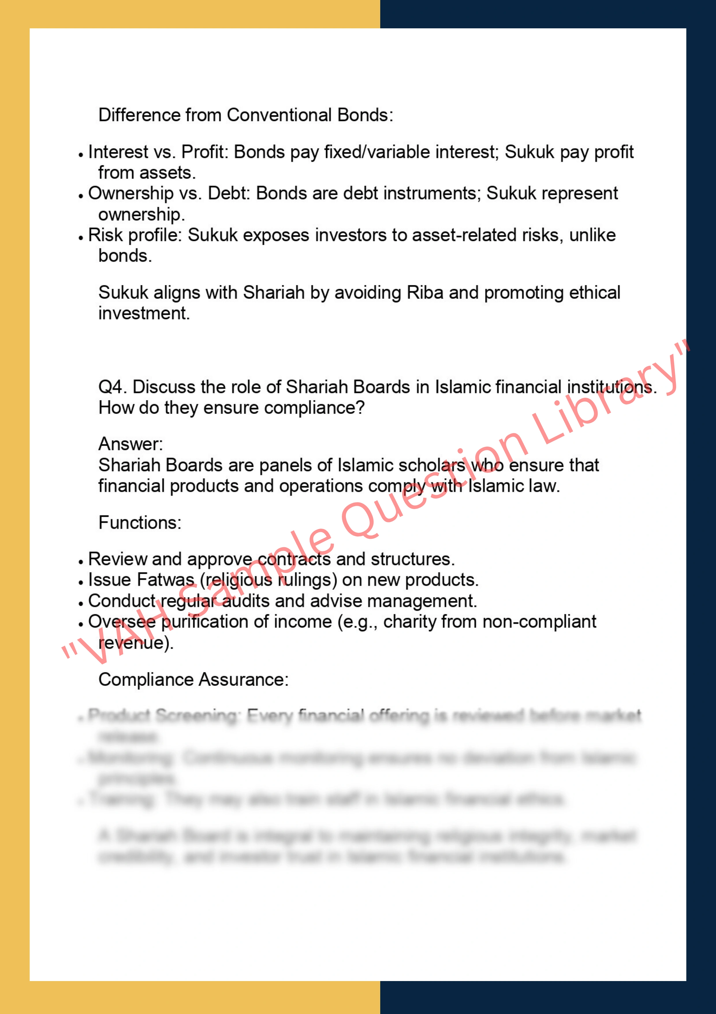 FINC6028 – Islamic Finance and Banking 2