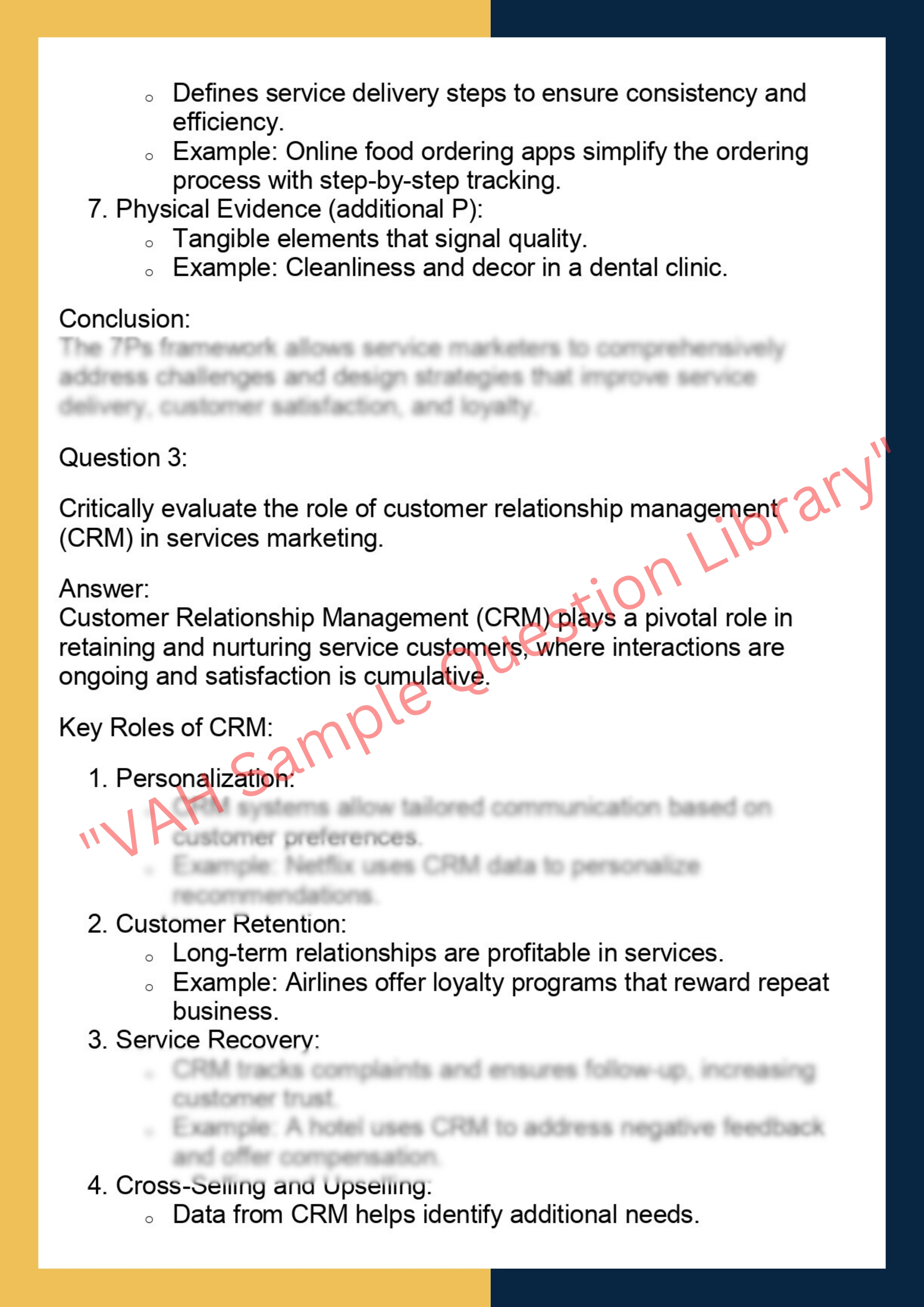 MKTG6006 -  Services Marketing 2