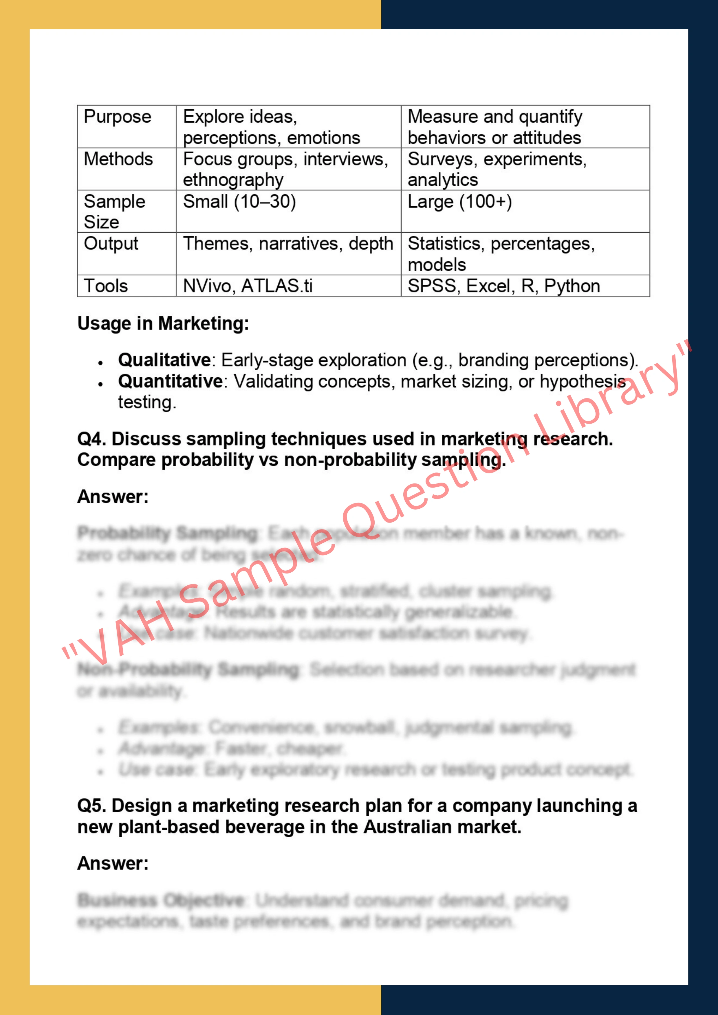 MKTG6010 - Marketing Research and Insights 2