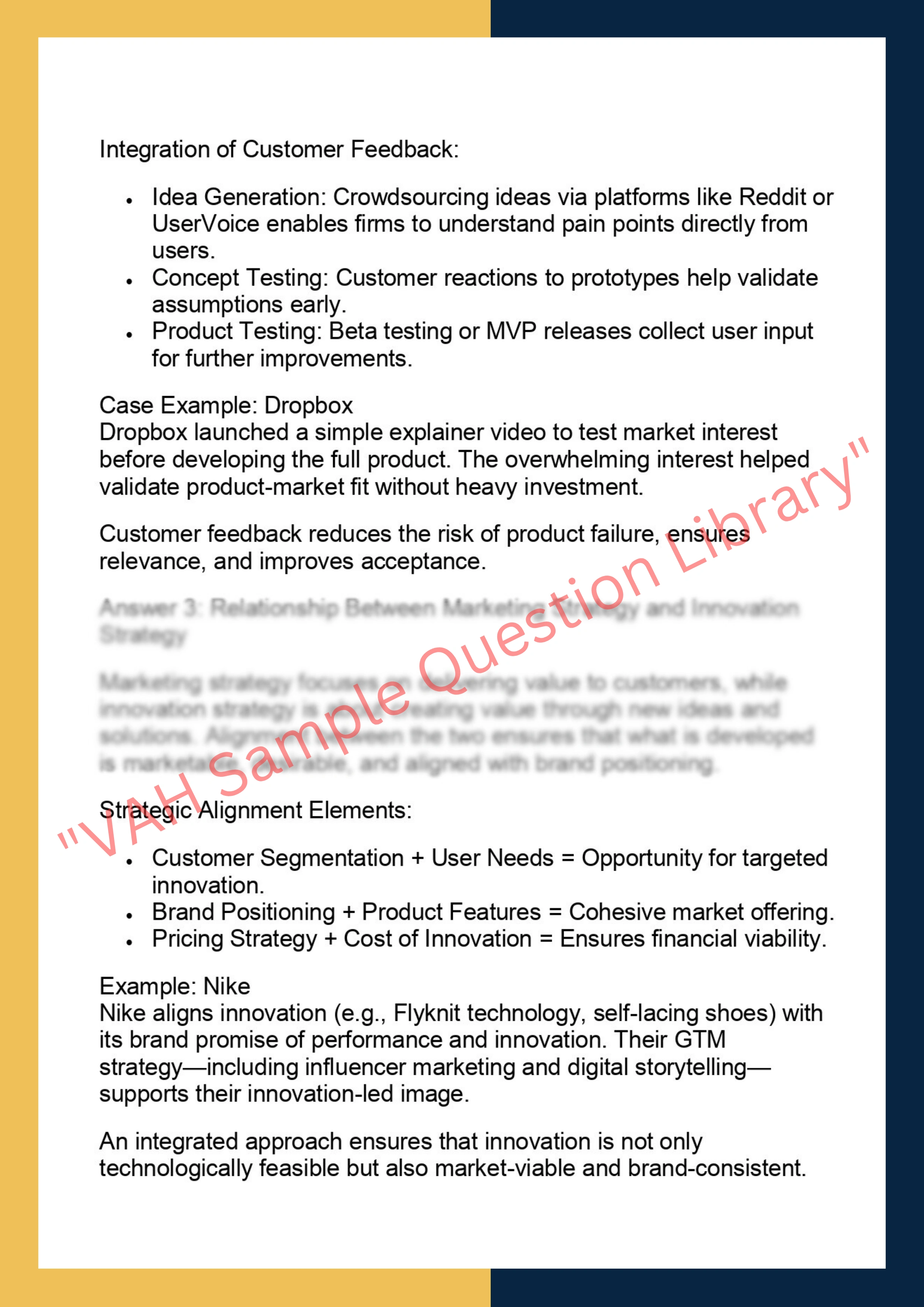 MKTG6011 - Product Innovation and Marketing  Strategy 2