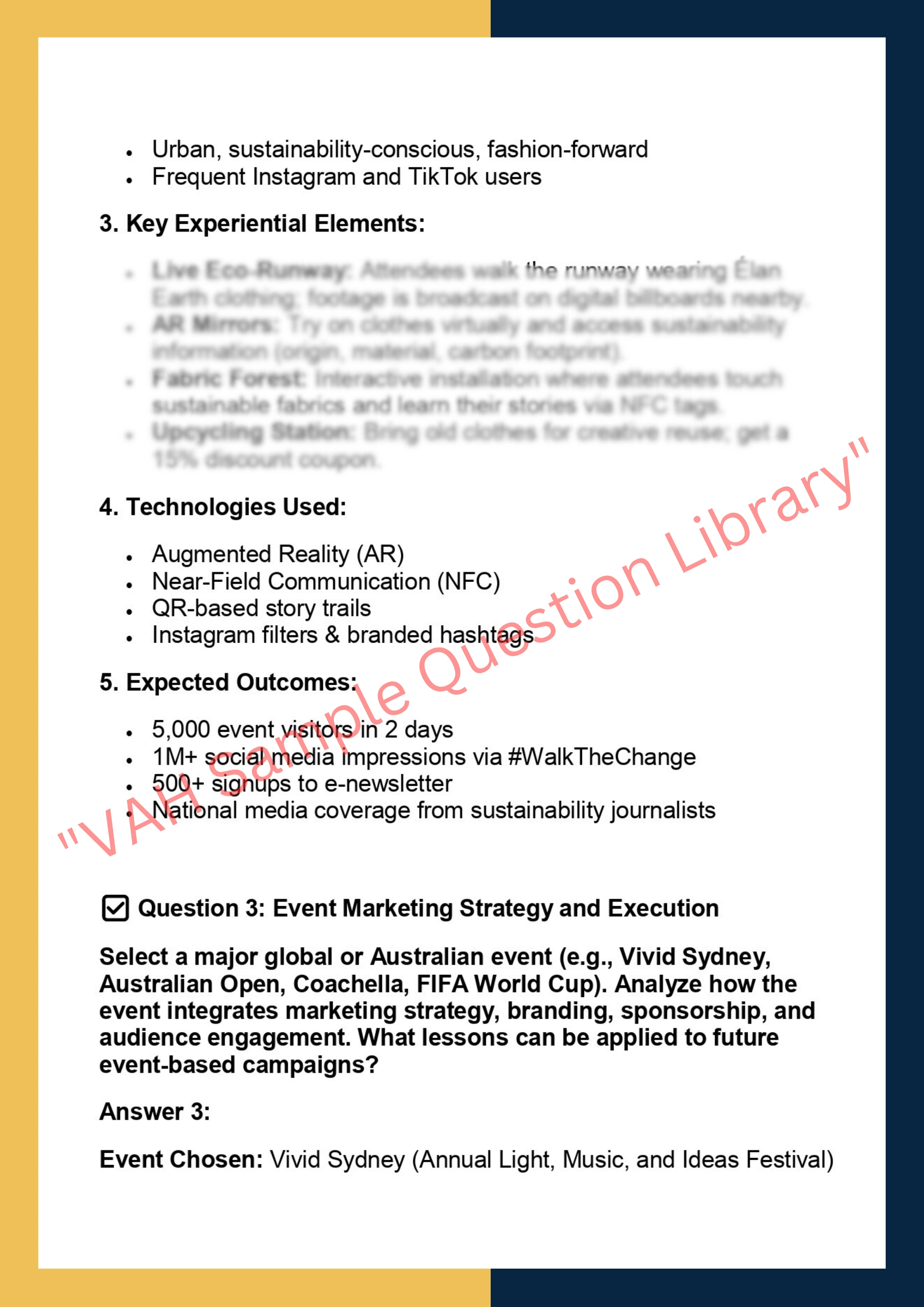 MKTG6015 - Experiential and Event Marketing 2