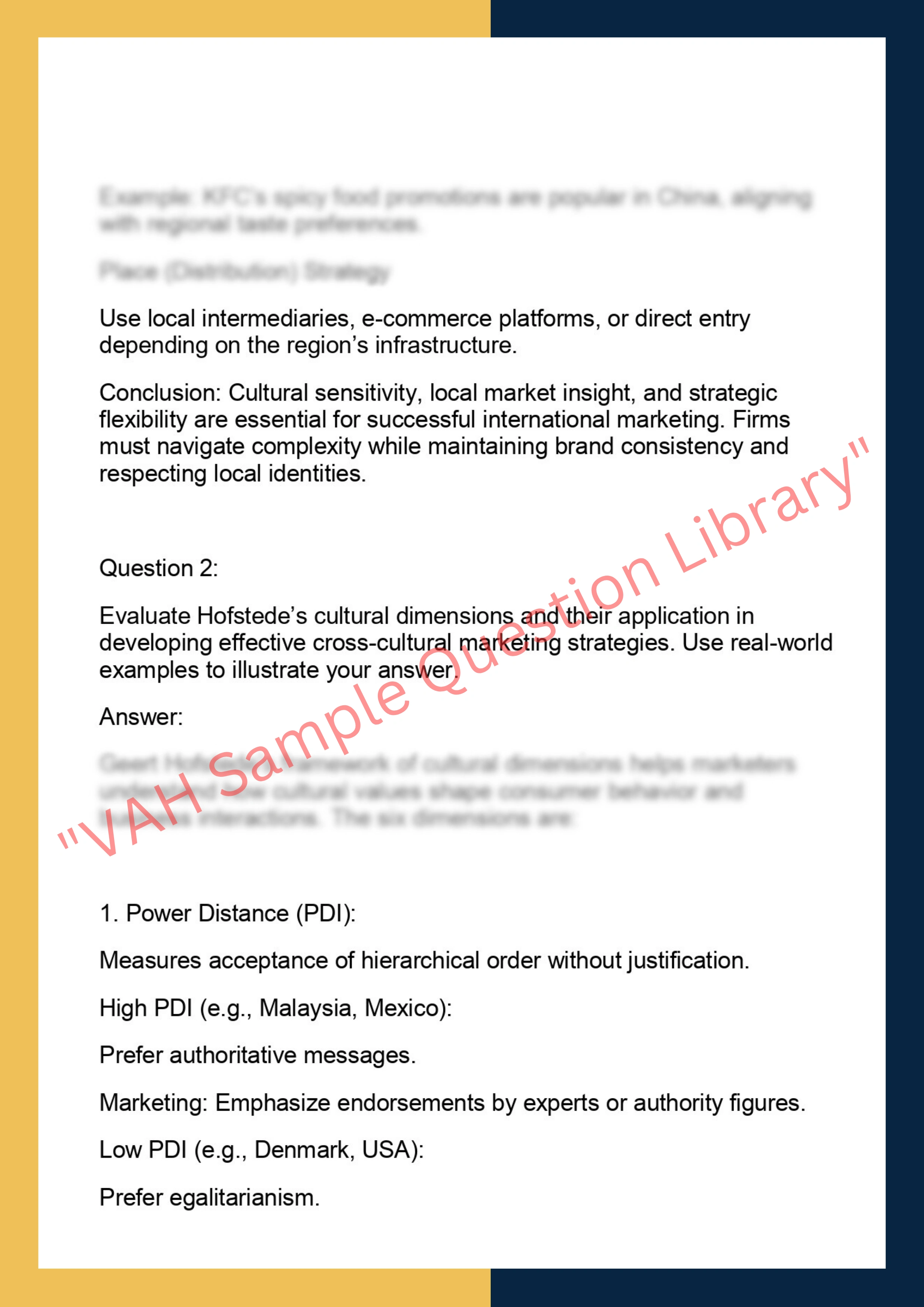 BUSMKT580– International and Cross-Cultural  Marketing 2