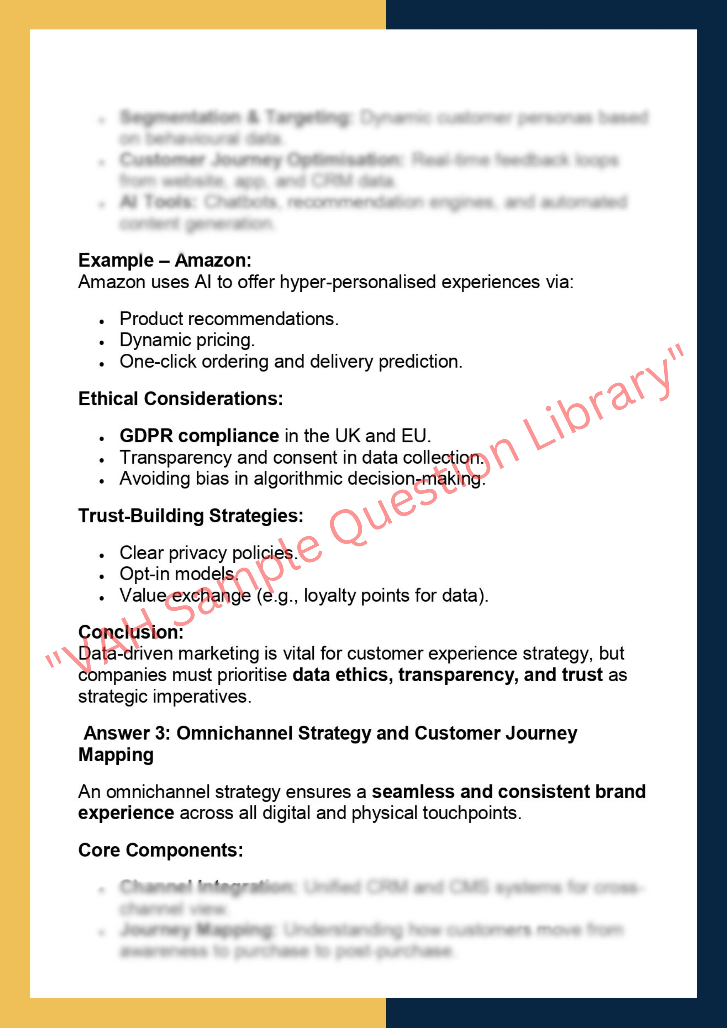 MK7001 – Strategic Marketing in a Digital Era 2