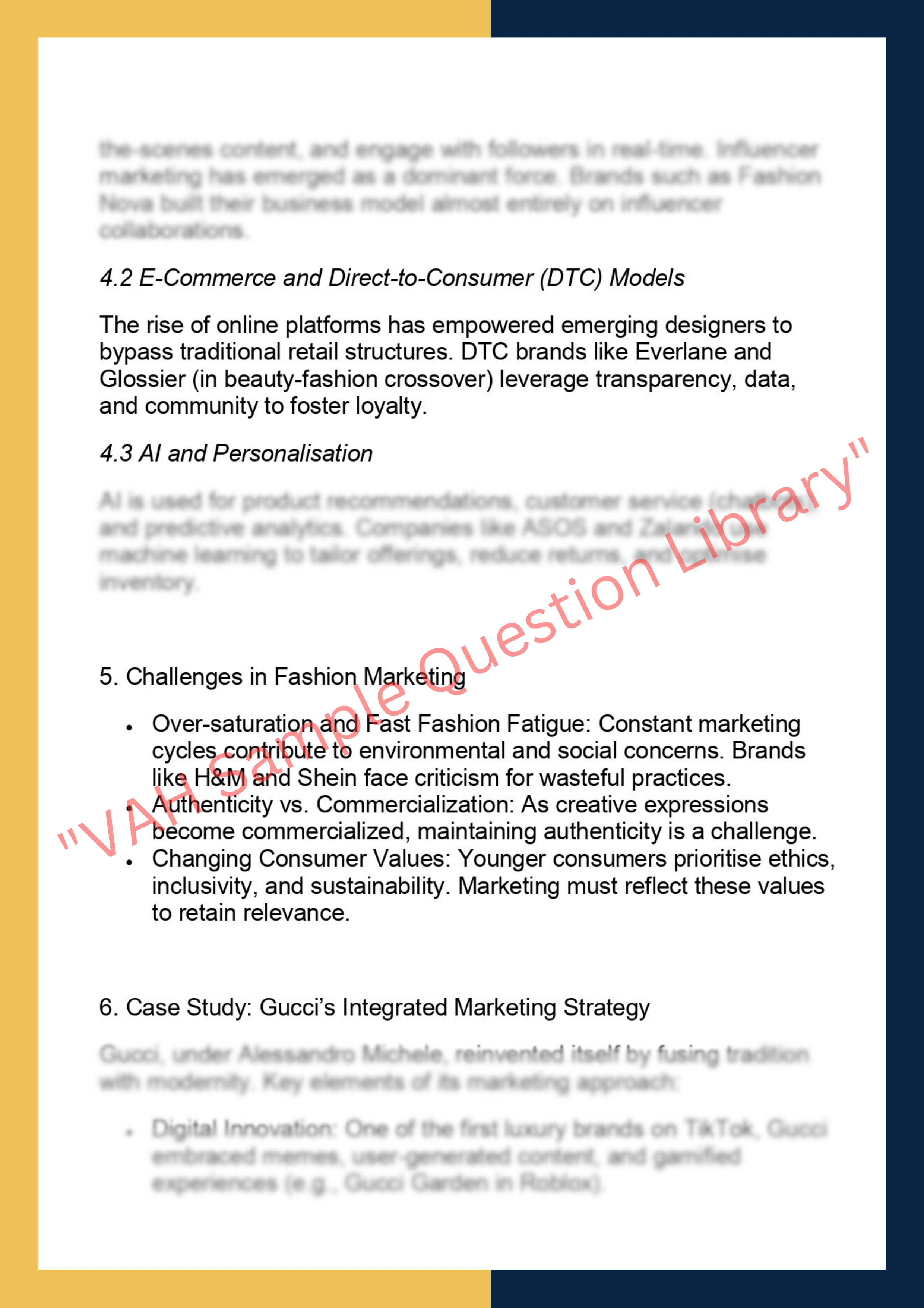 MK7006: Marketing for the Creative 2