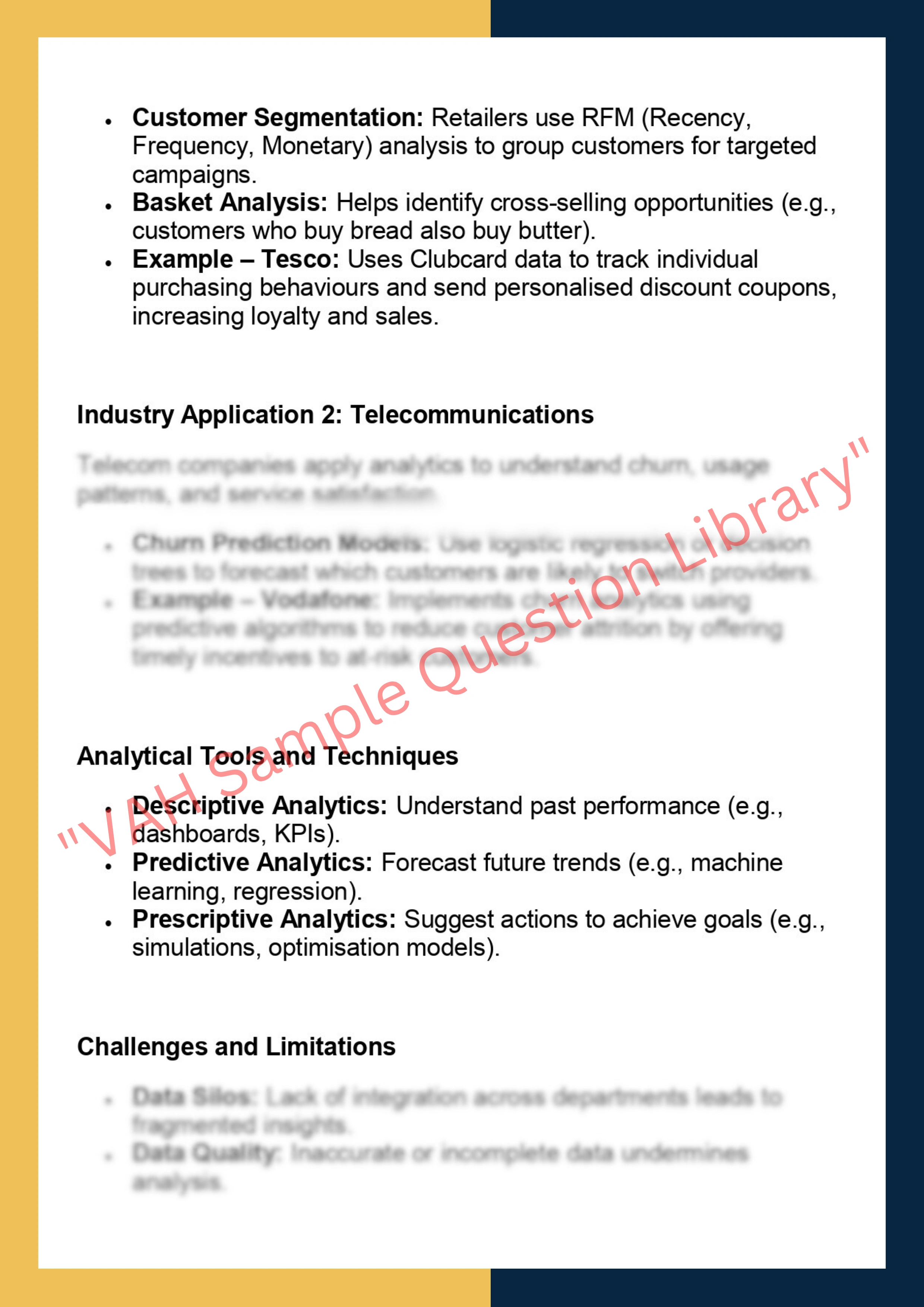 MK7007 –  Marketing Analytics 2