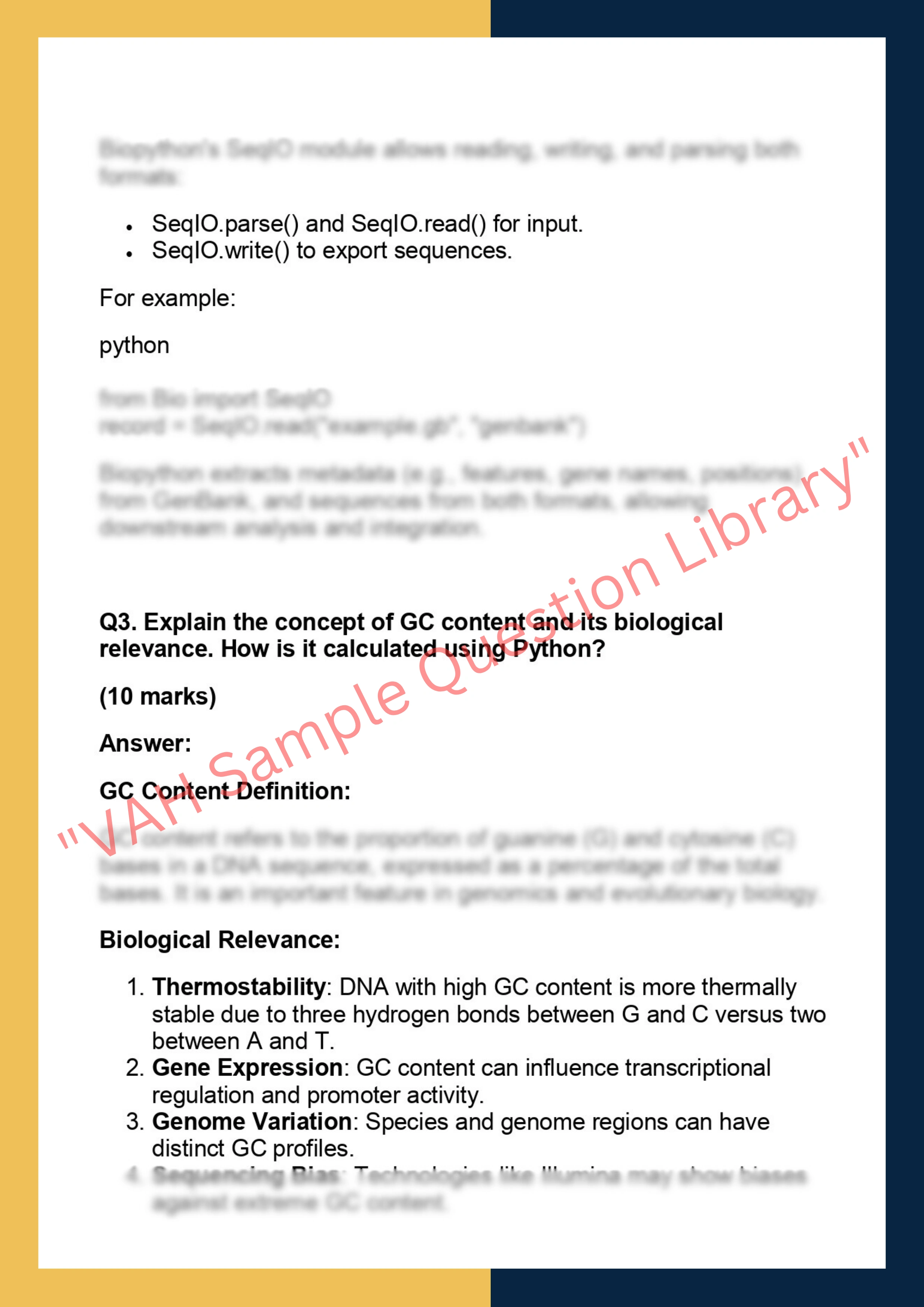 BIOP688 – Bioinformatics Applications in  Python 2