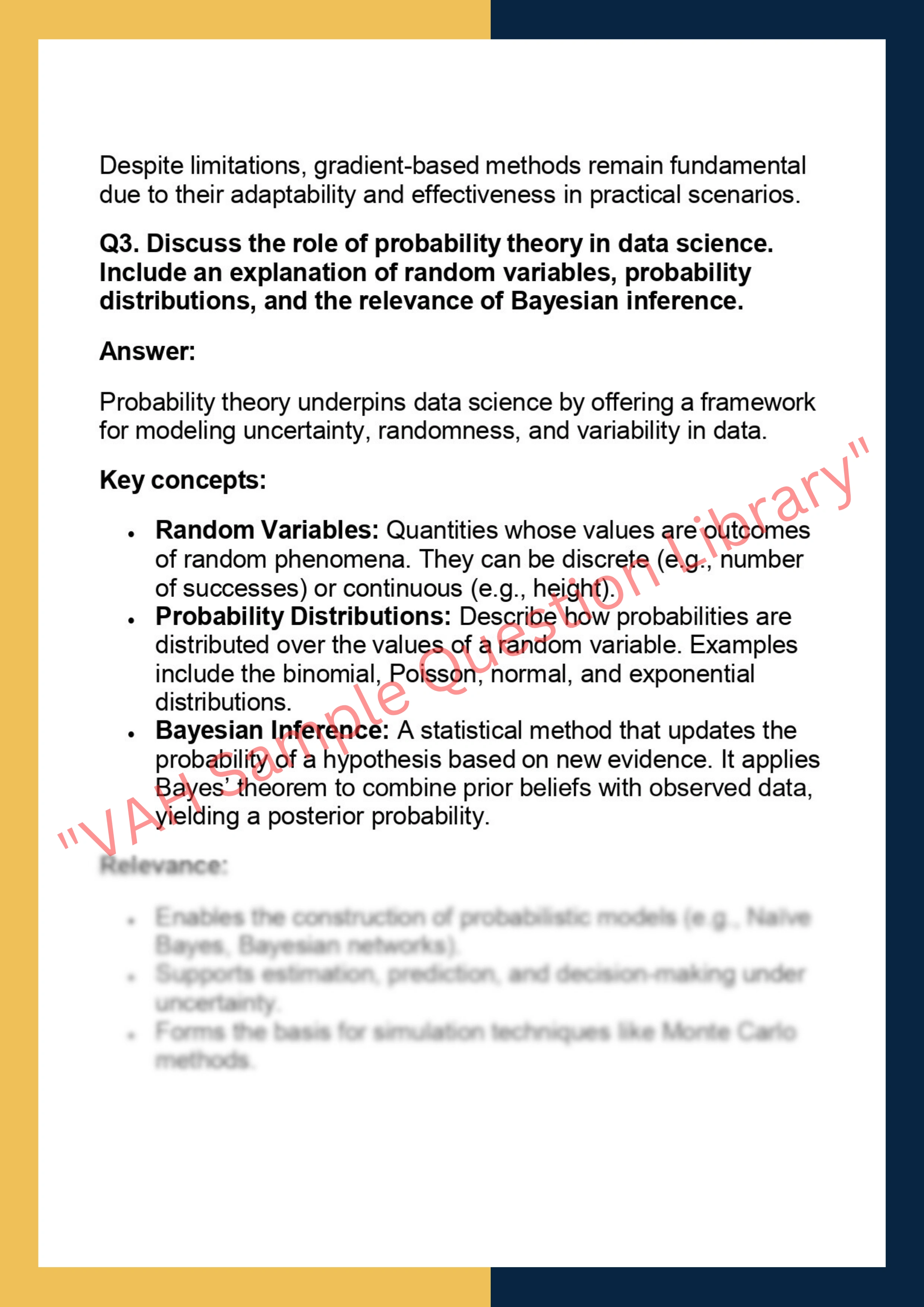 DS5001 – Mathematics for Data Science 2