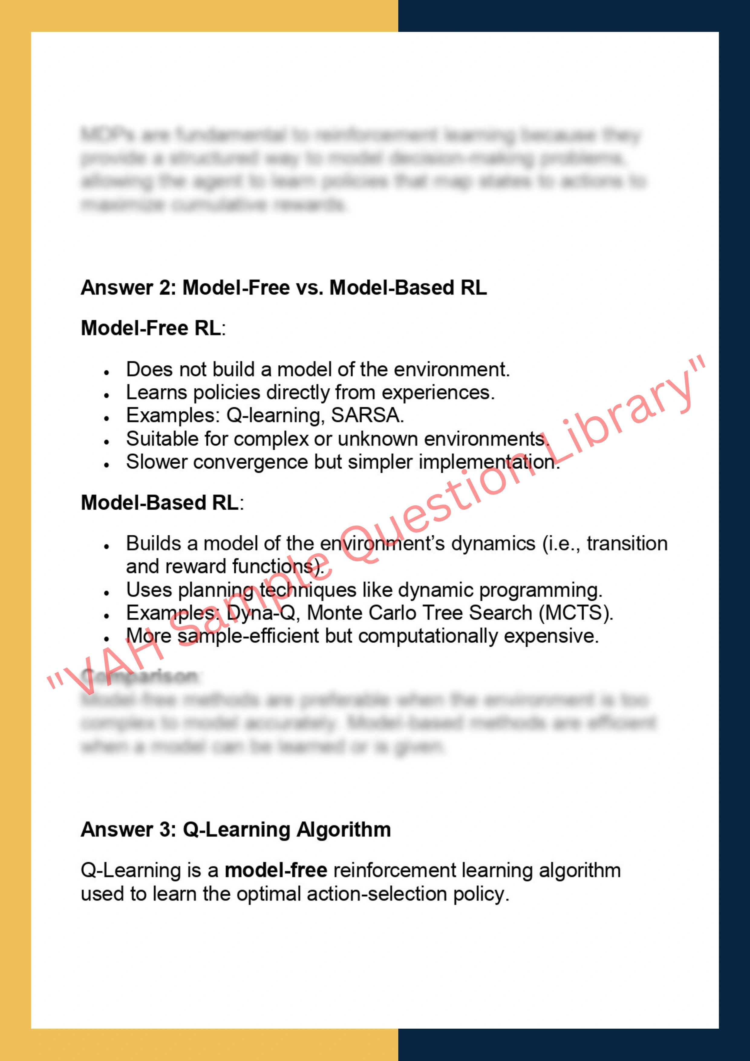DS5010 – Reinforcement Learning & Agent-Based Modelling 2