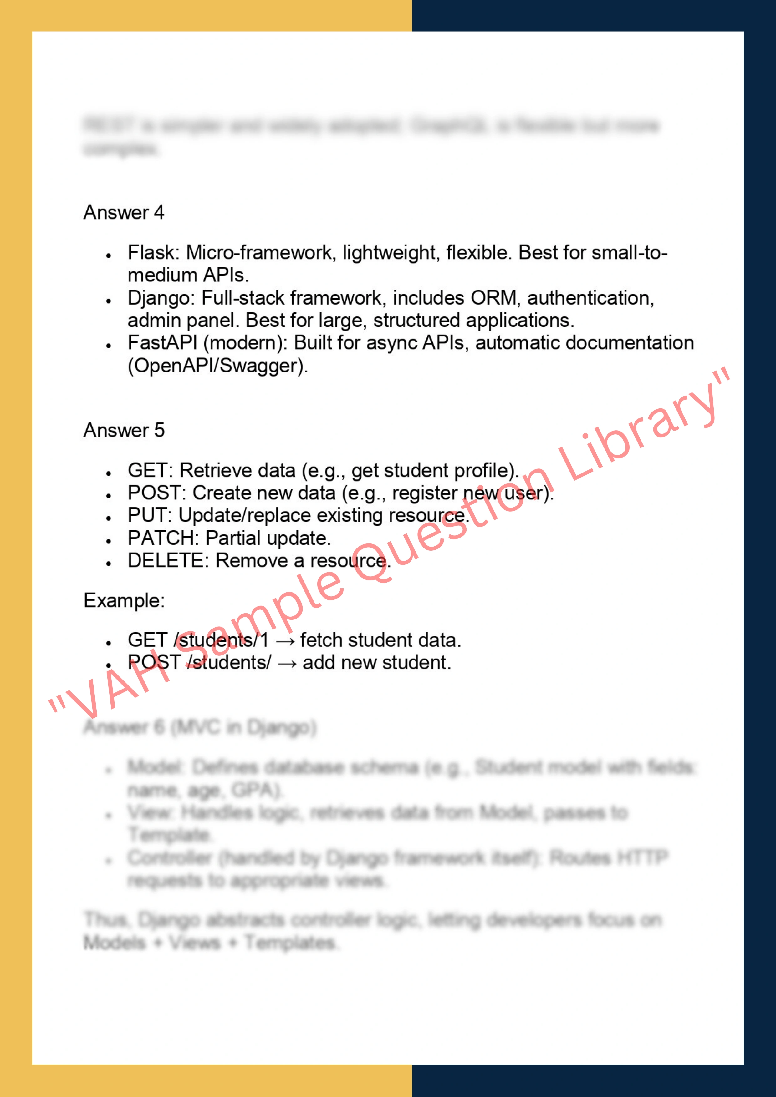 PYWD606 – Python for Web Applications & API  Design 2