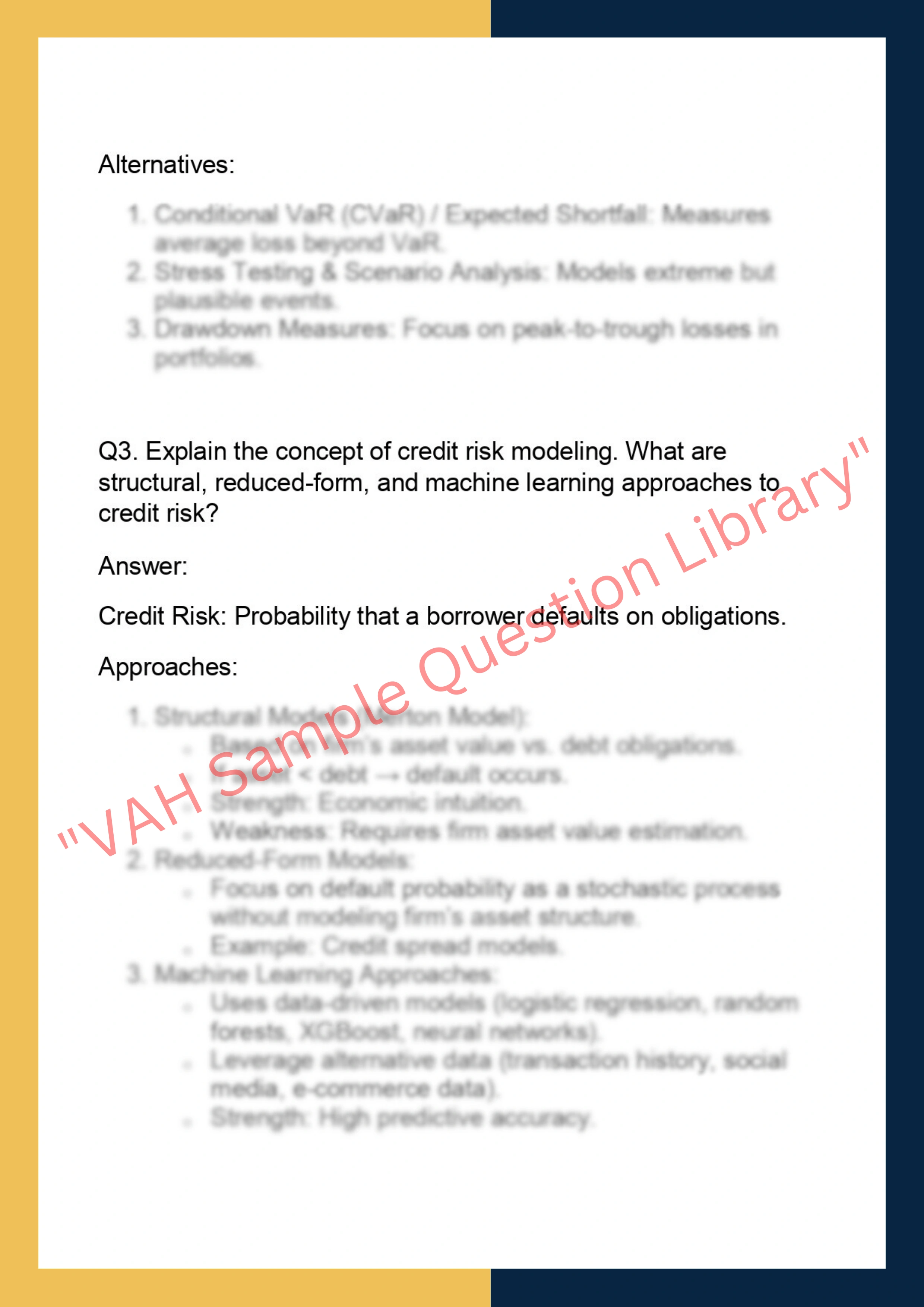 DS6007 – Data Science for Finance & Risk  Analytics 2